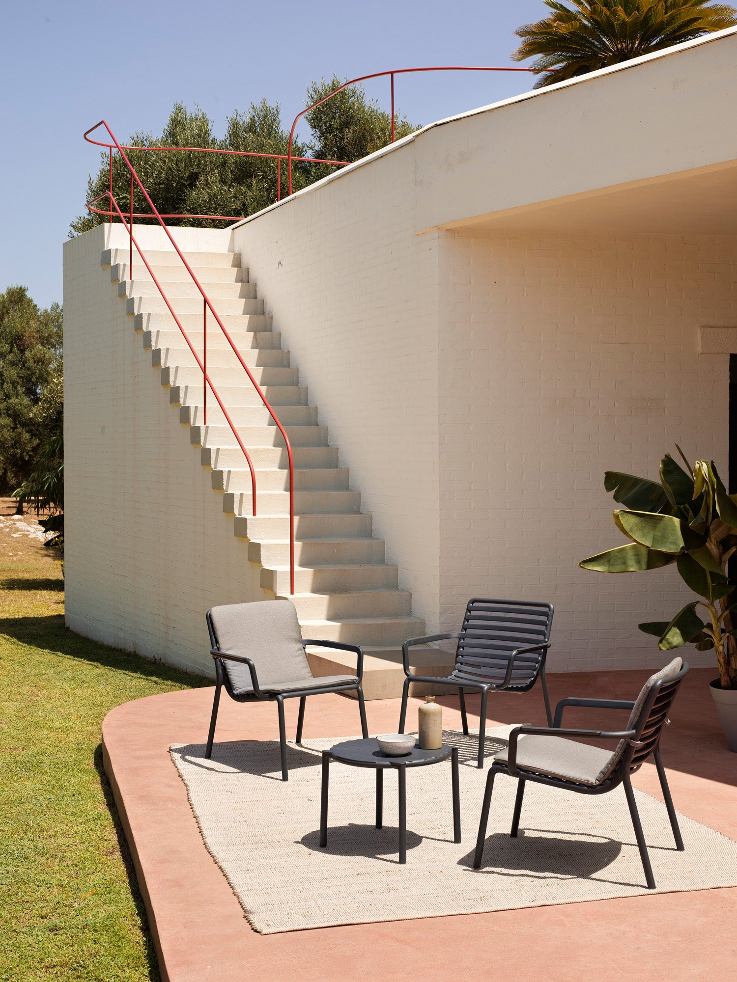 Venkovní křeslo DOGA antracitové