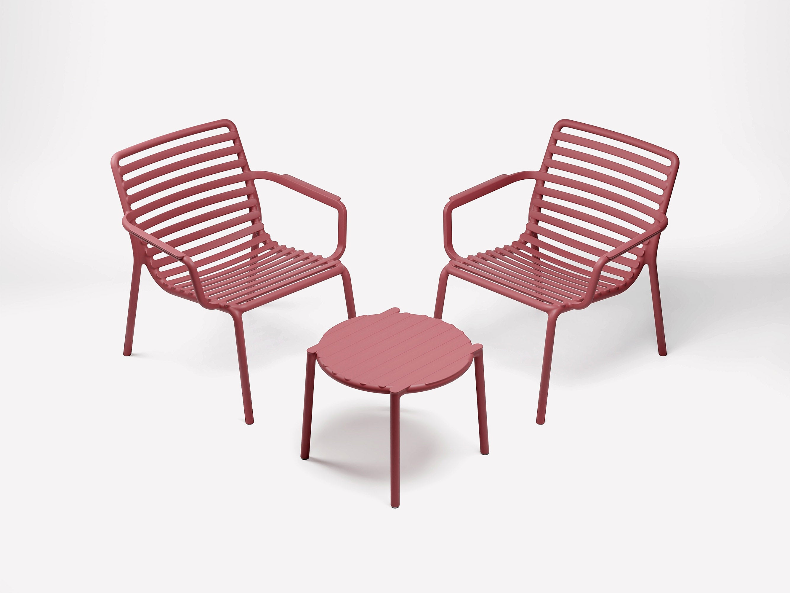 Round Outdoor Side Table DOGA White