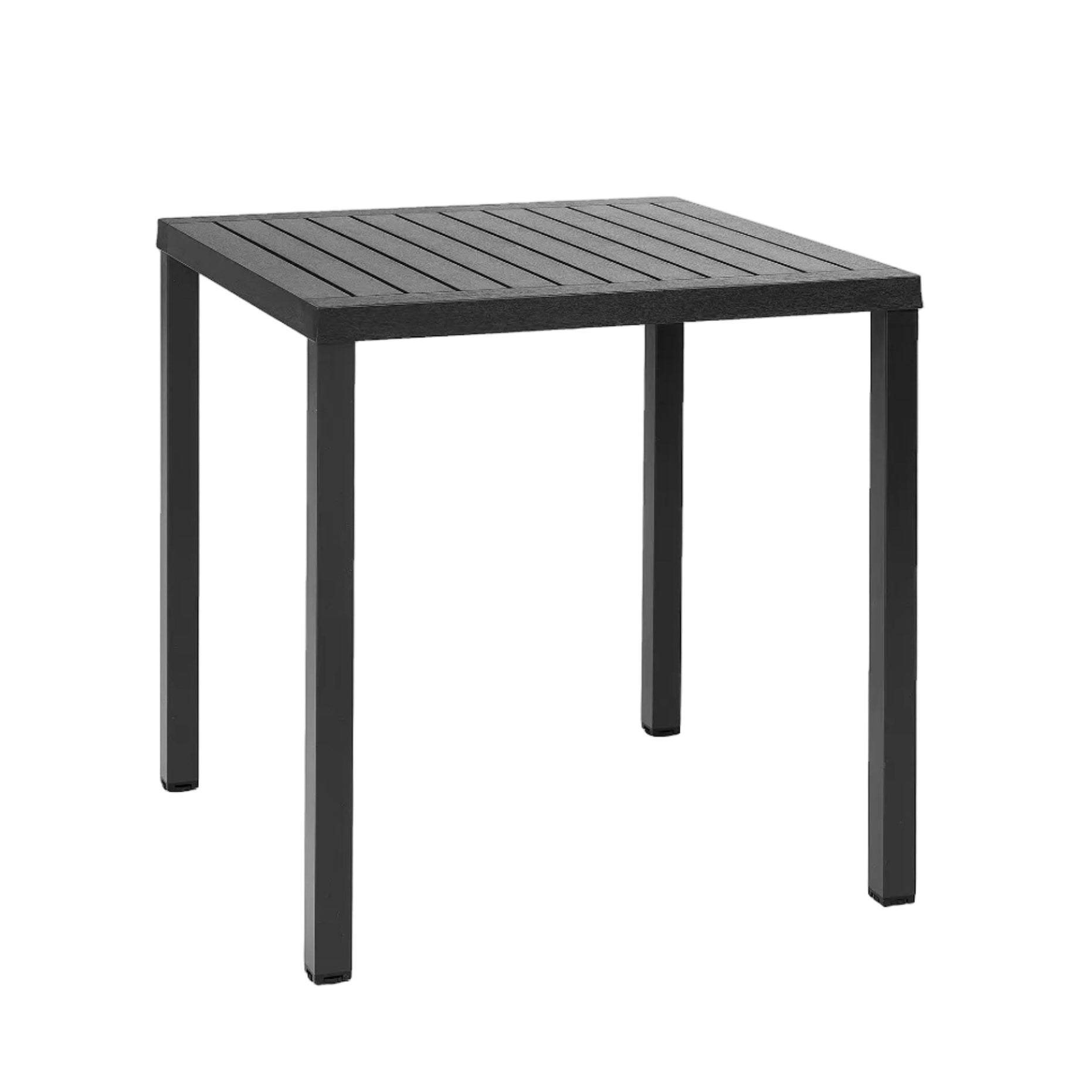 Čtvercový venkovní stolek CUBE antracitový