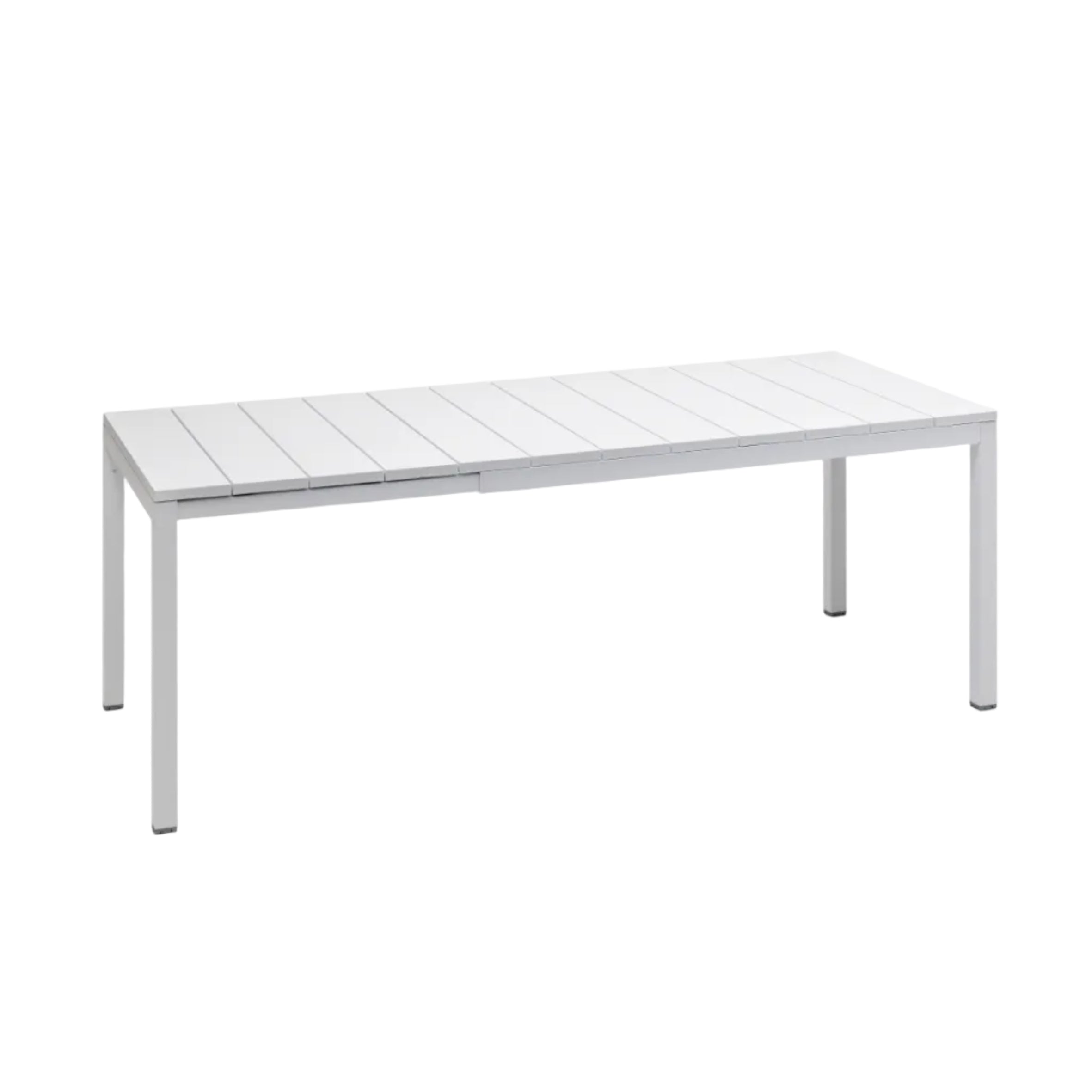 Bílý rozkládací venkovní stůl RIO