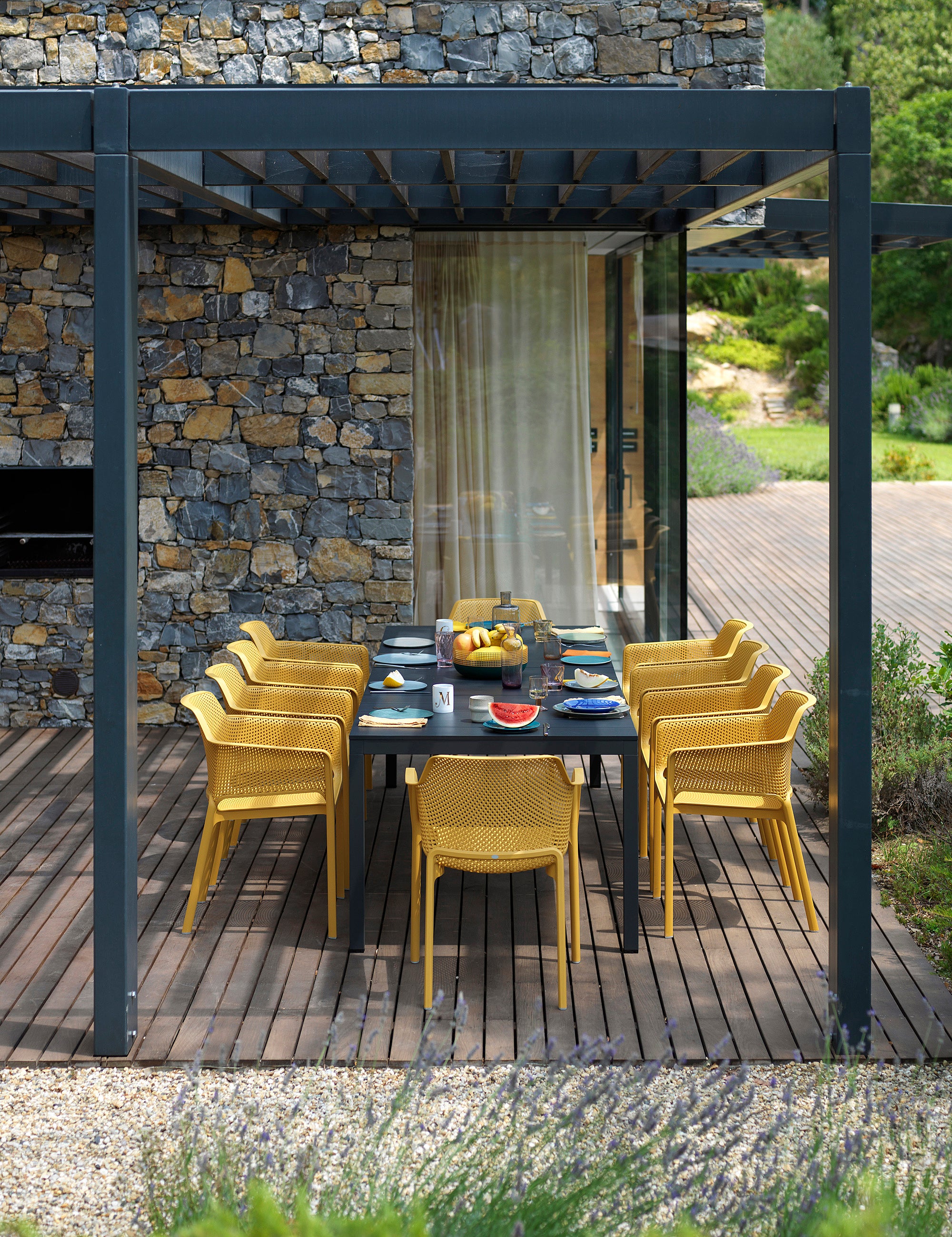 Rozkládací venkovní stůl RIO taupe