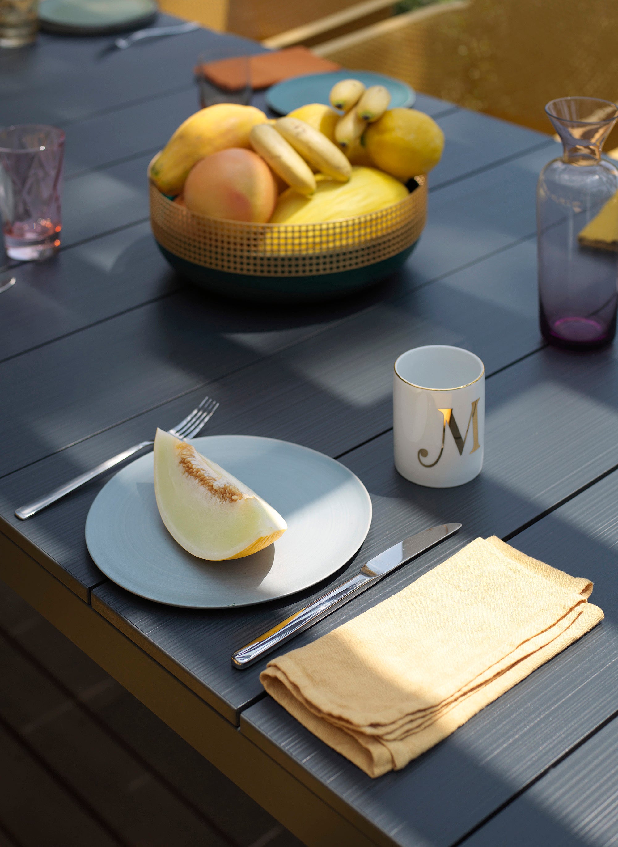 Rozkládací venkovní stůl RIO taupe