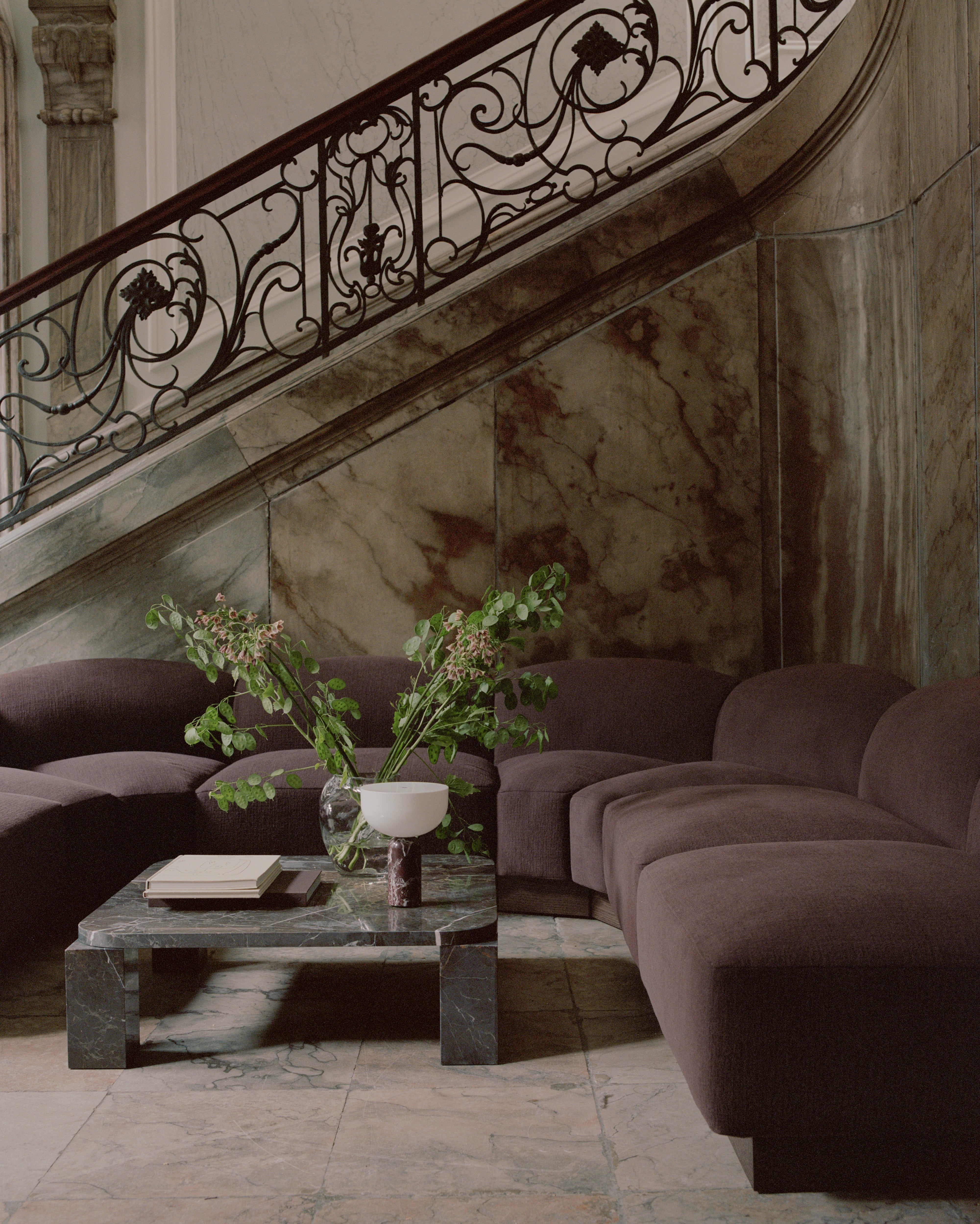 Modulární rohová pohovka půlkruhová levostranná SHORE personalizovaná