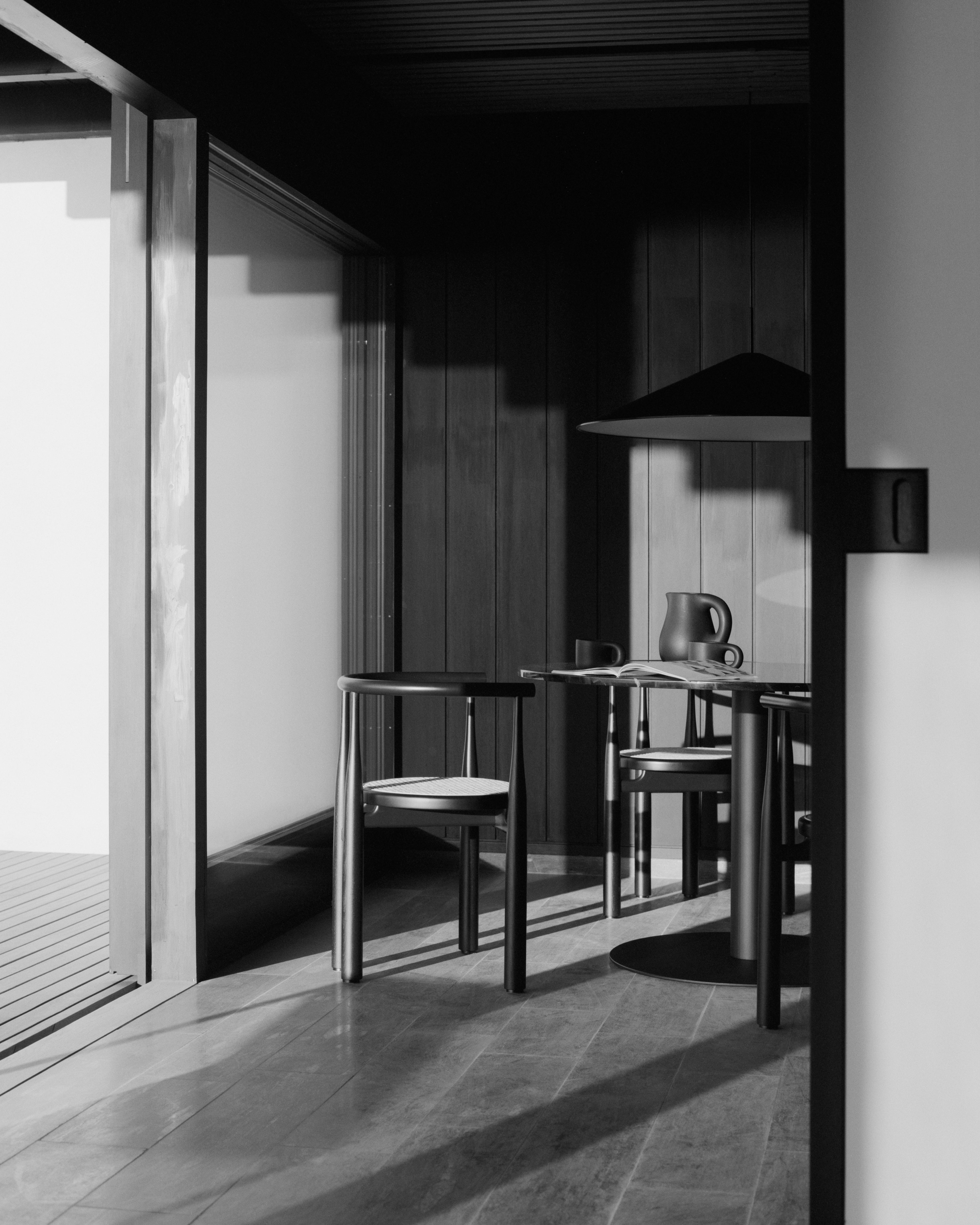 Stolik barowy okrągły FLORENCE czarny marmur z czarną podstawą