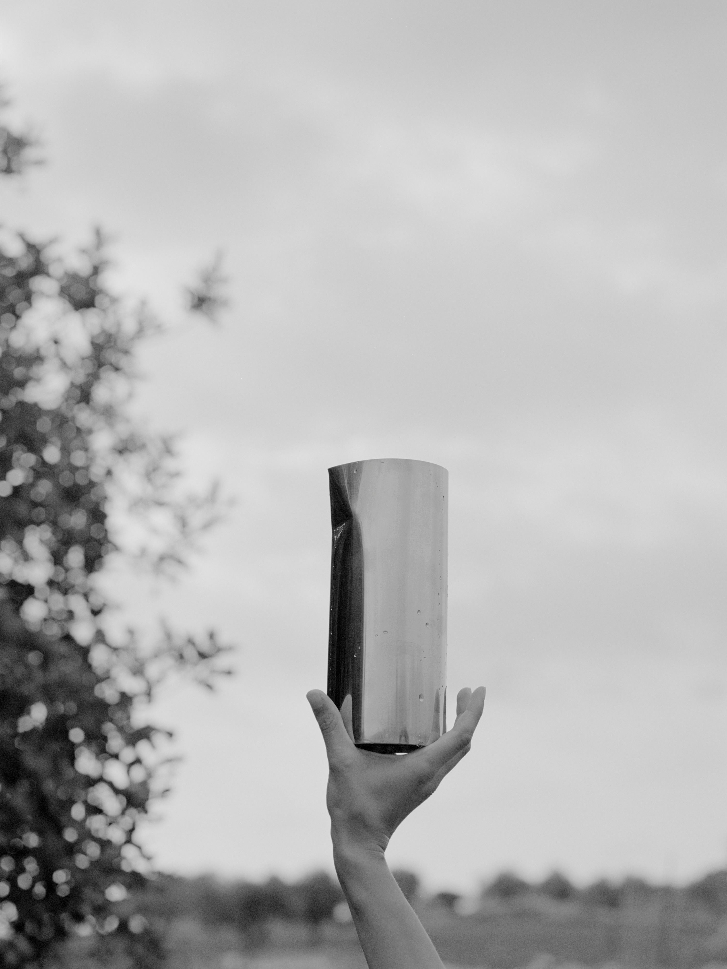 PLEAT Silver Vase
