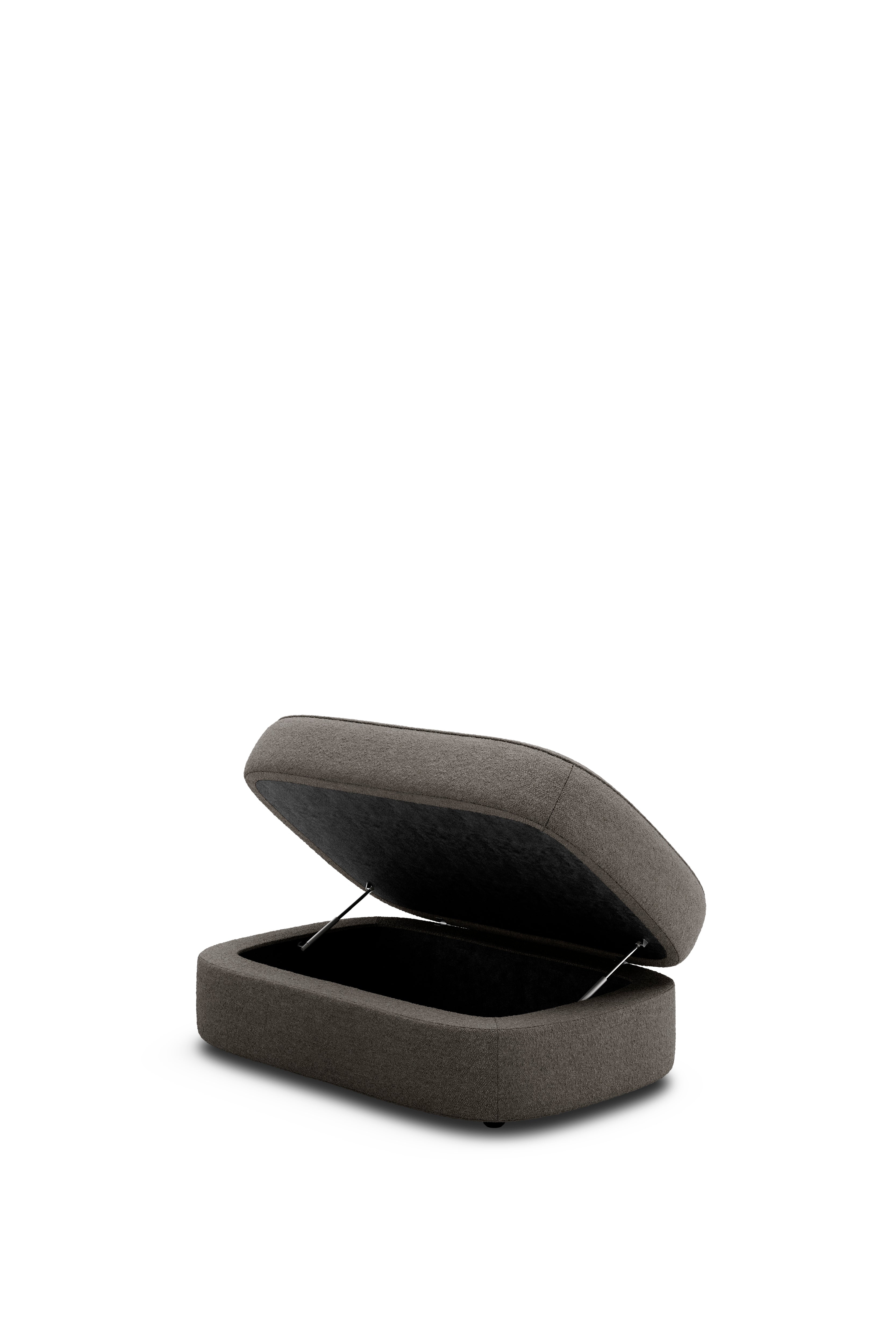 Puff Covent Nevotex Barnum Dark Taupe 10 dark gray