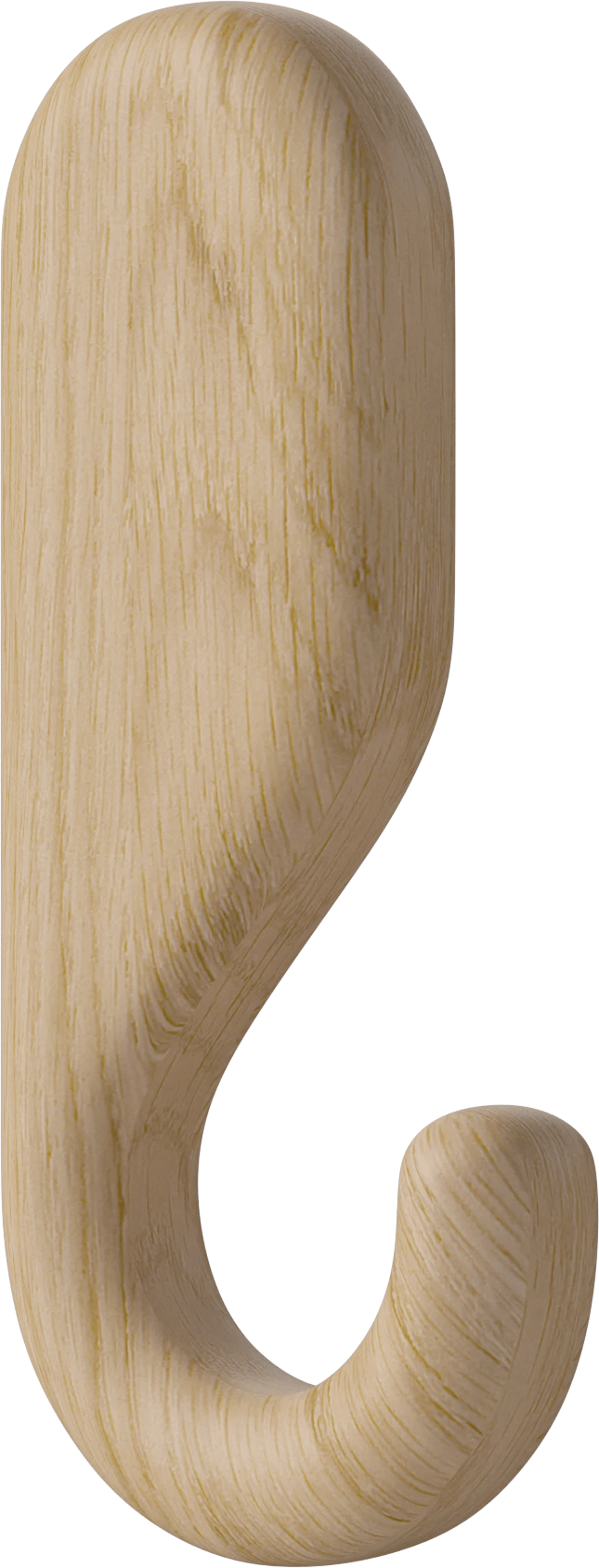 Nástěnný hák NOB z běleného dubového dřeva