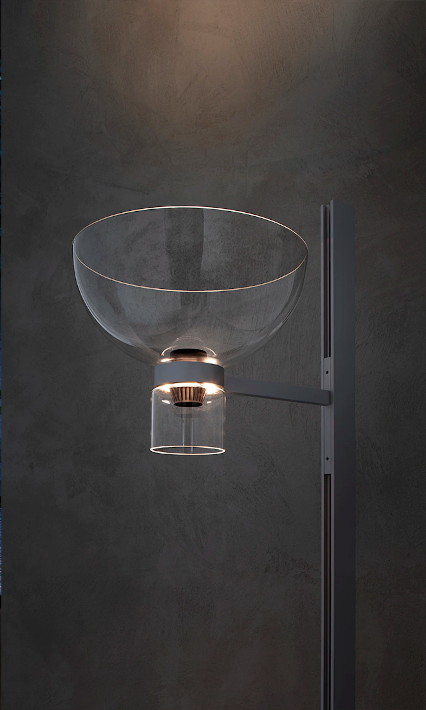 Podlahová lampa NOCTURNE F1 BOWL černá