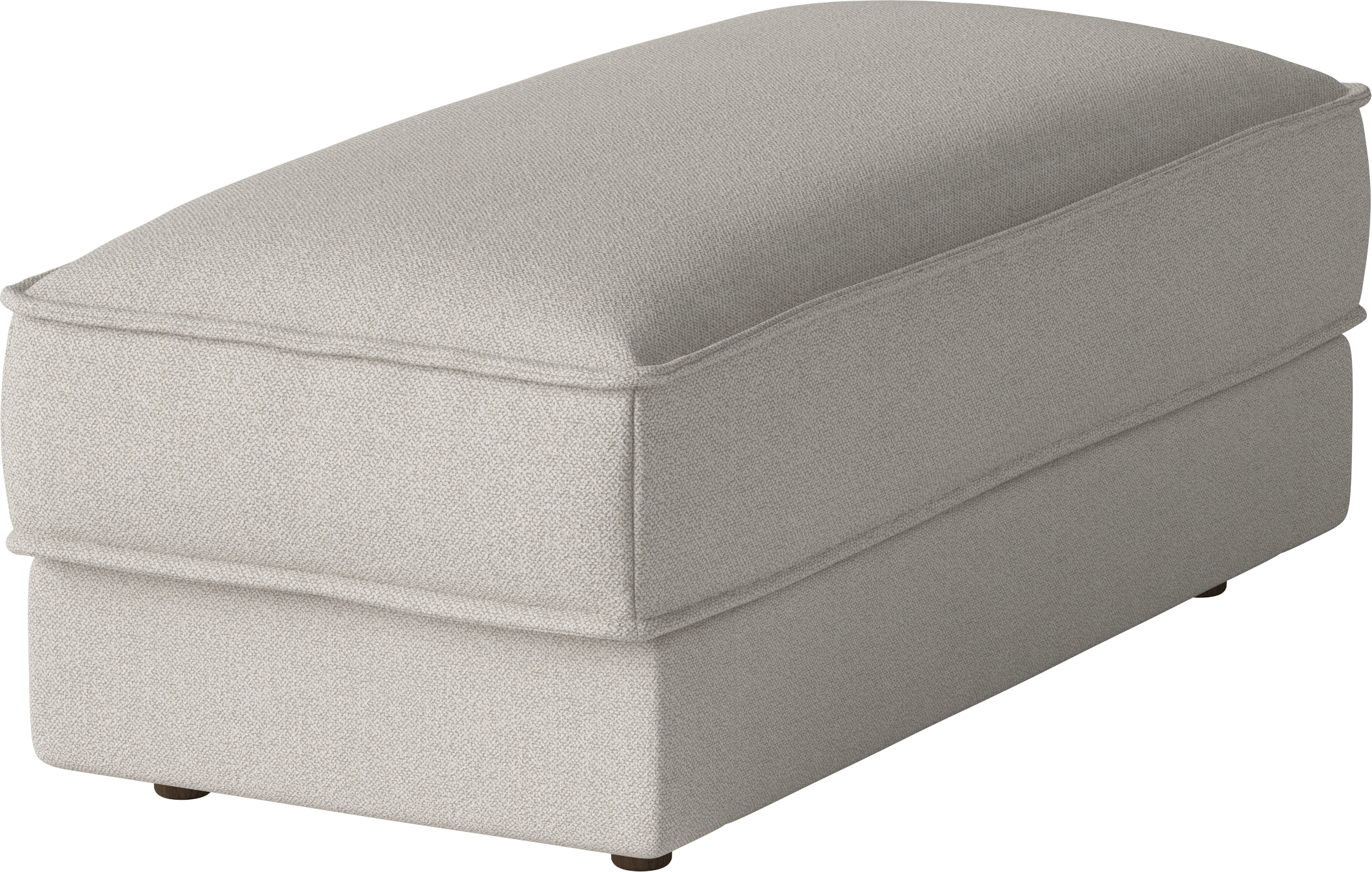 Noora Combi pouf with a base of dark oak wood