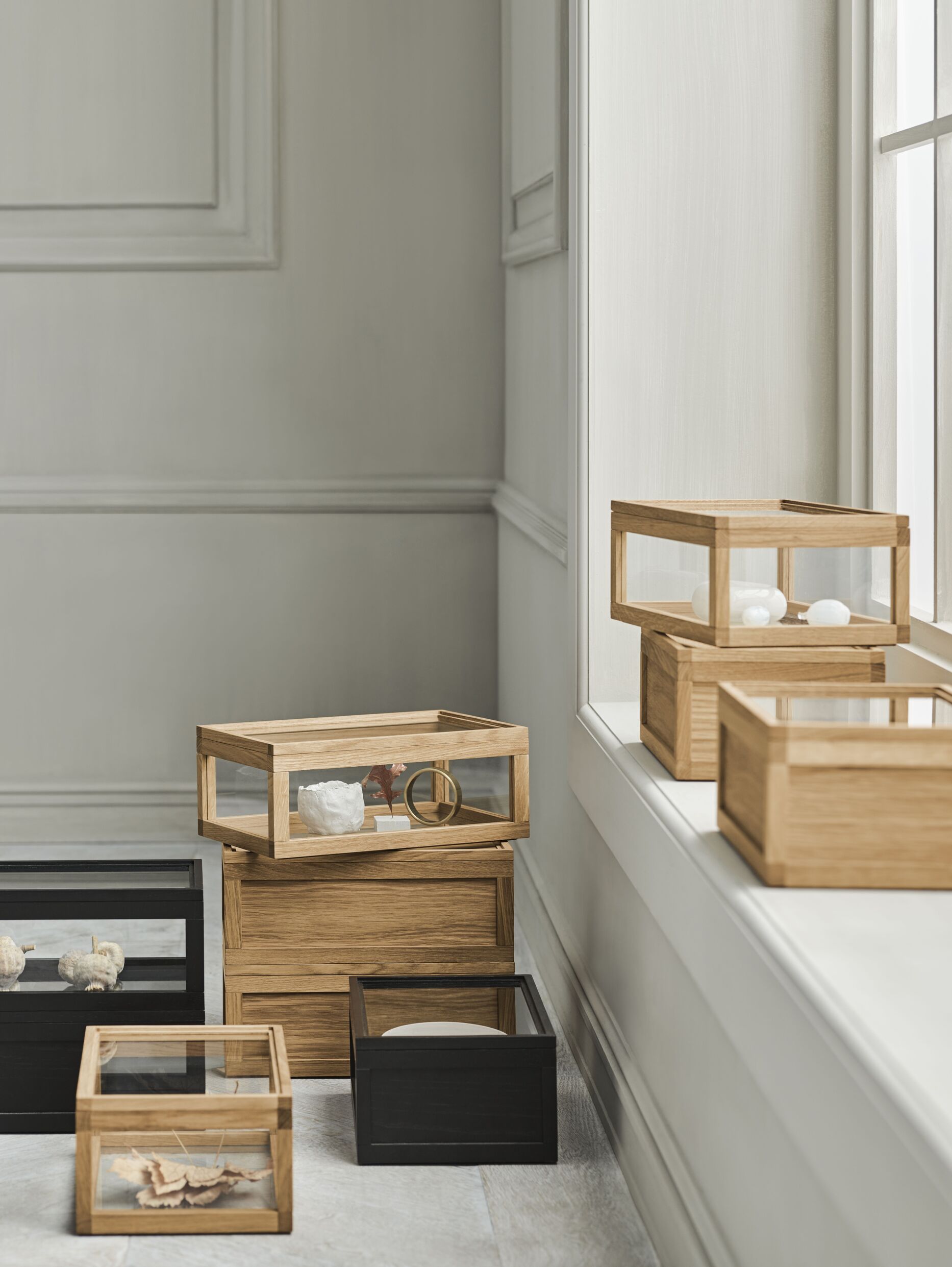 Dekorativní box NORIE z dubového dřeva