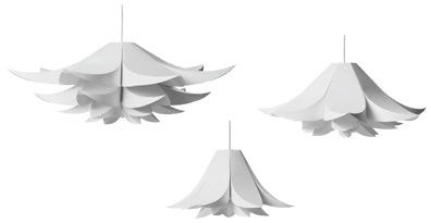 Bílý stínidlo závěsné lampy NORM 06