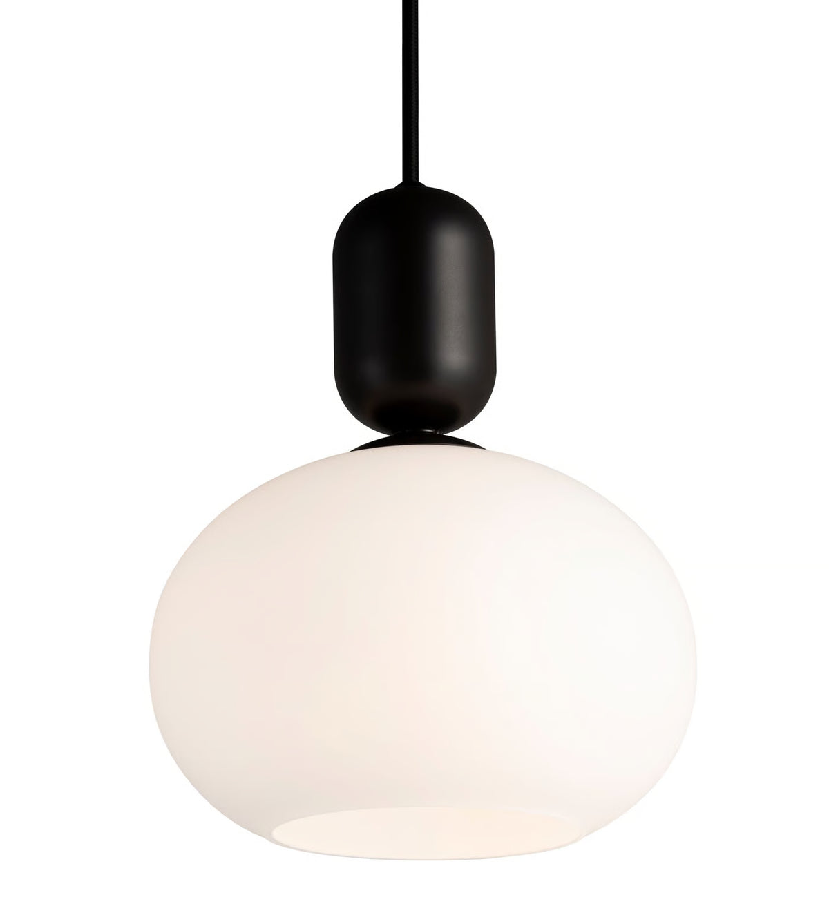 Závěsné svítidlo NOTTI OVAL černé