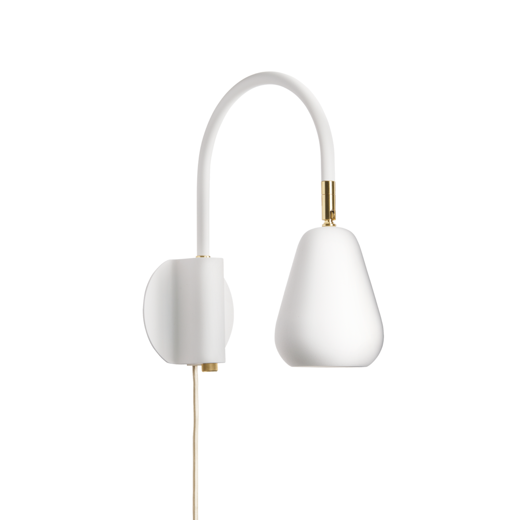 Adjustable wall lamp ANOLI gold with white