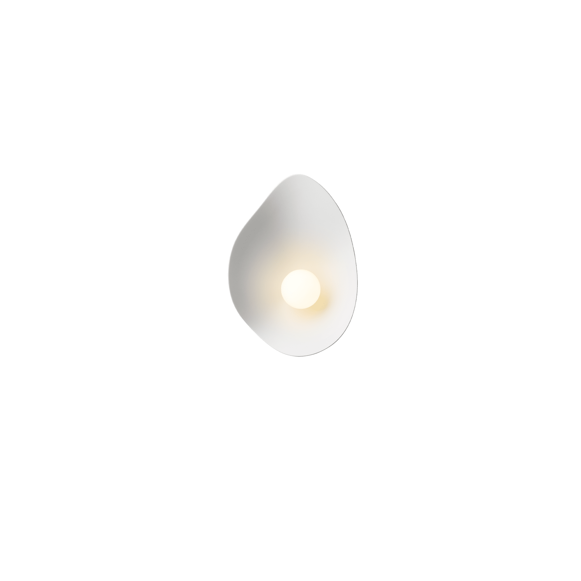 Nástěnná lampa FLORII tmavě hnědá s bílou