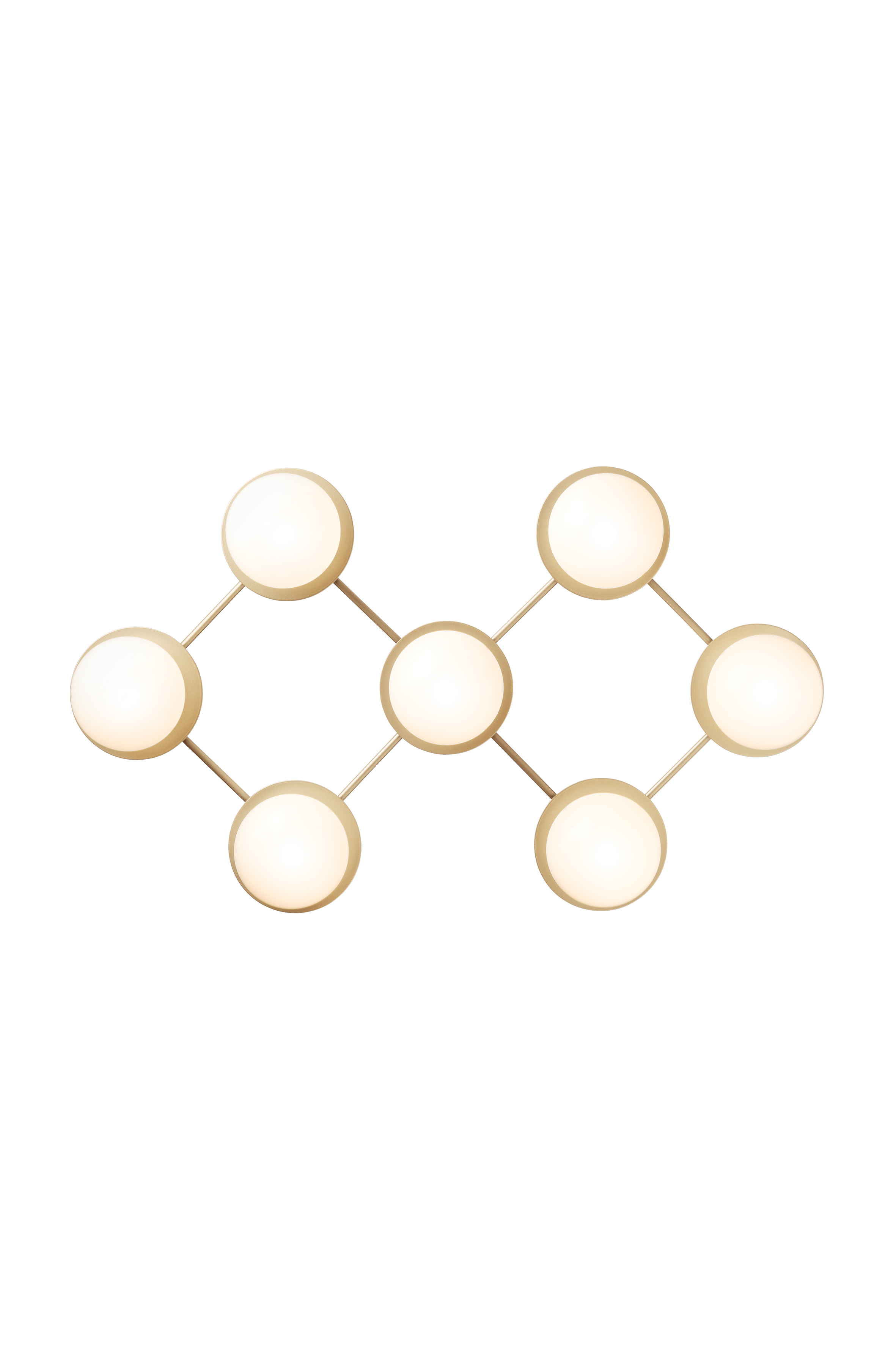 LIILA Wall Lamp 7 Gold with Opal Glass