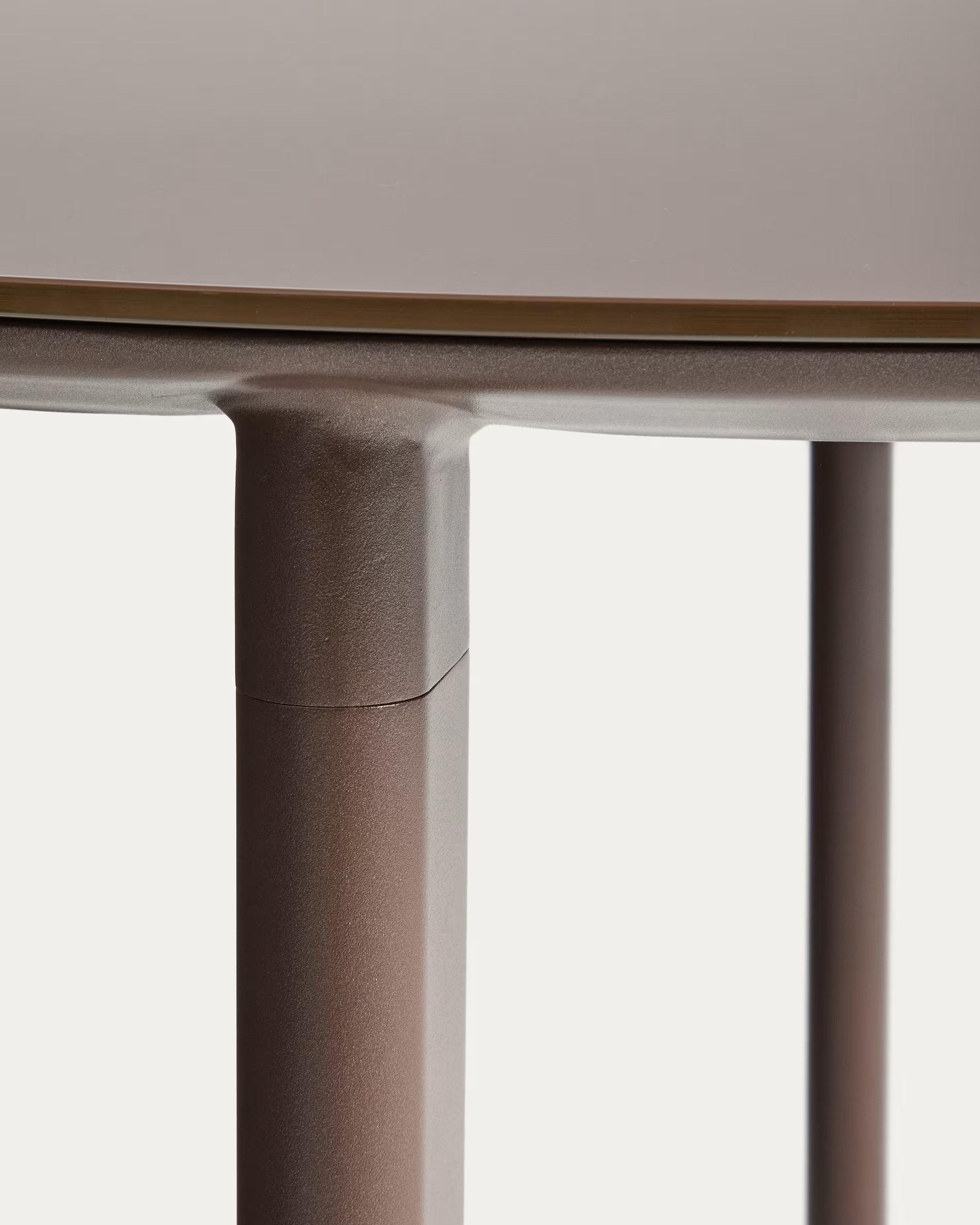 ERICE Brown Round Garden Table