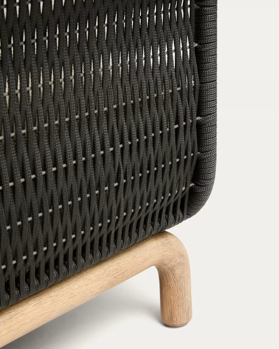 Zahradní sofa pro 2 osoby ALIPA béžová s černou