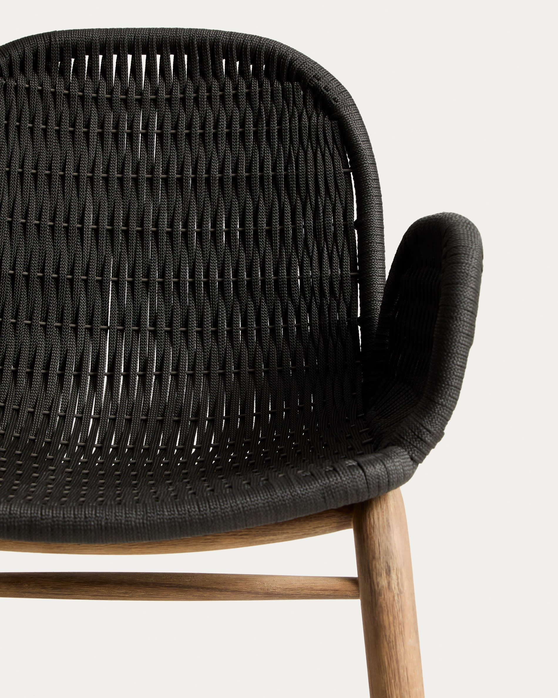 Zahradní křeslo s opěrkami ALIPA tmavě šedé