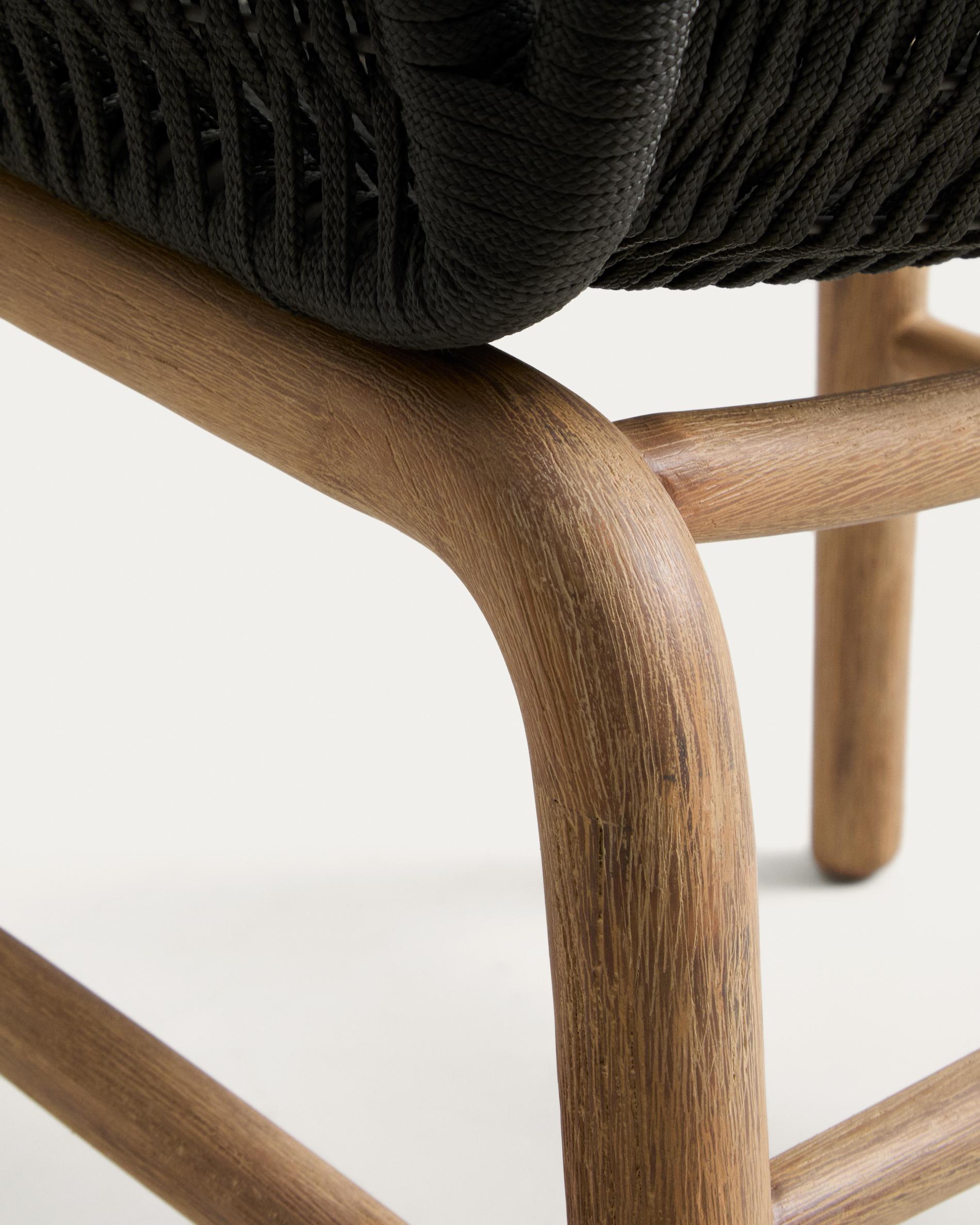 Zahradní křeslo s opěrkami ALIPA tmavě šedé