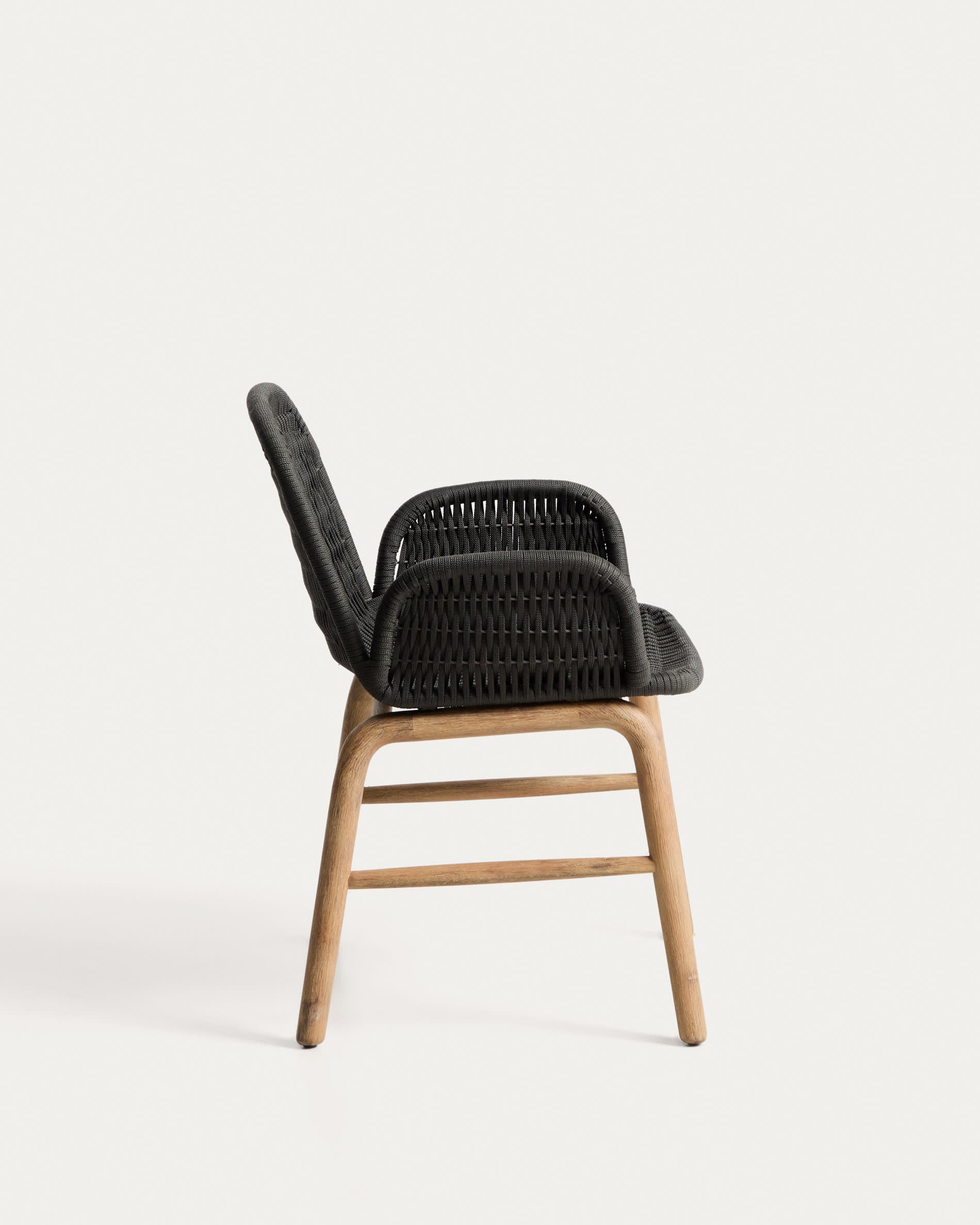 Zahradní křeslo s opěrkami ALIPA tmavě šedé