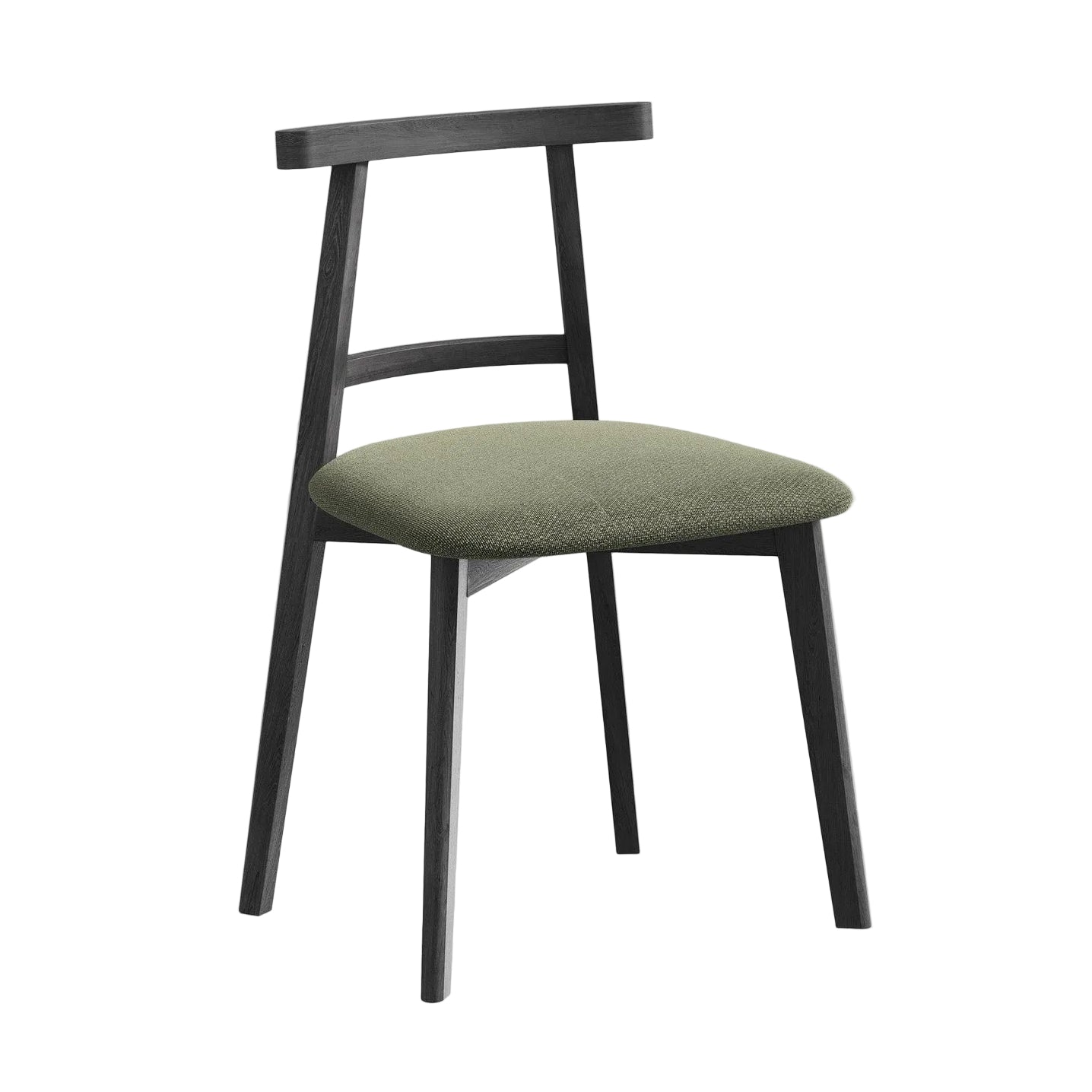 OHELO Chair in Olive Boucle with Black Beech Base