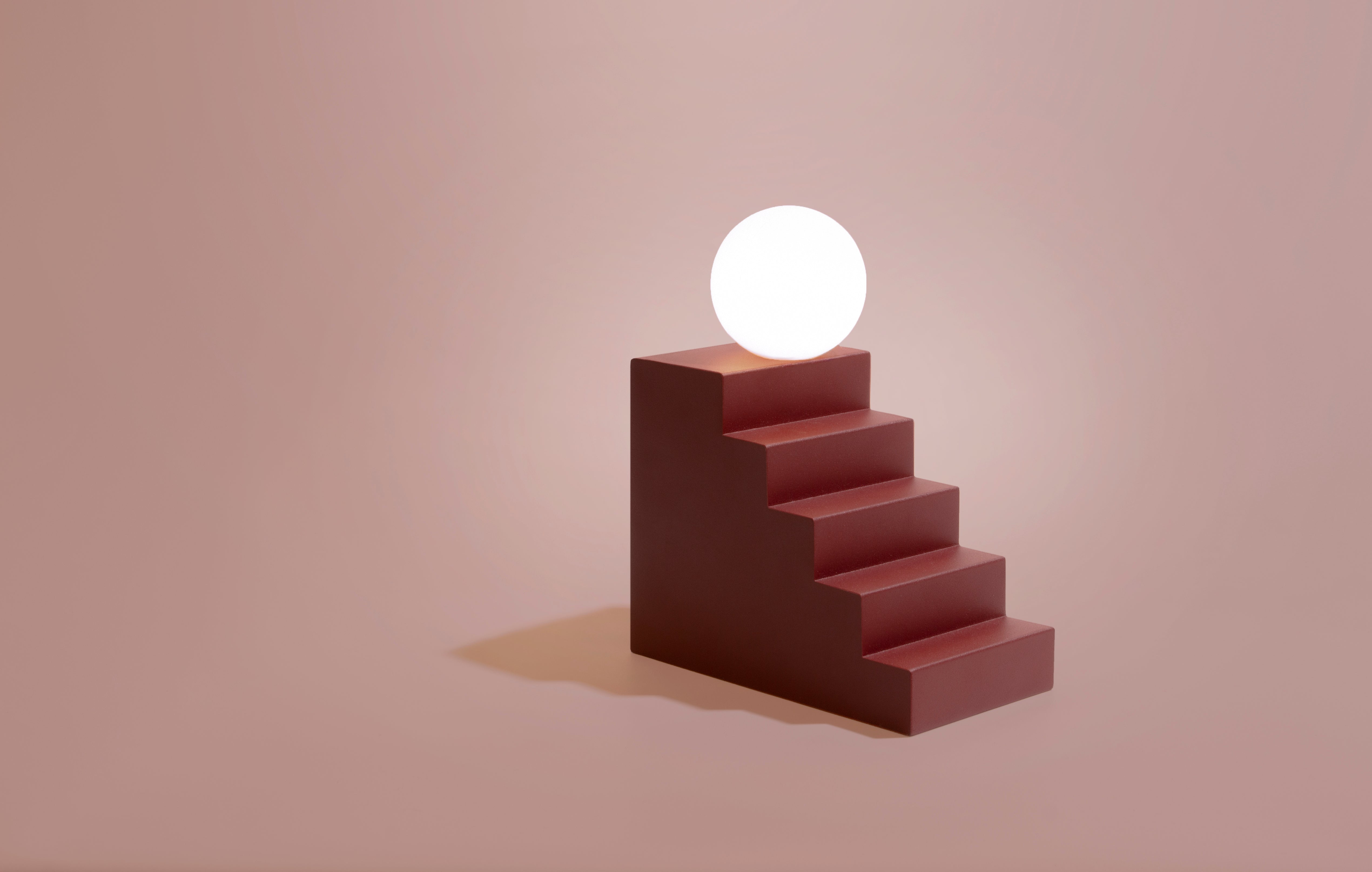 STAIR table lamp red