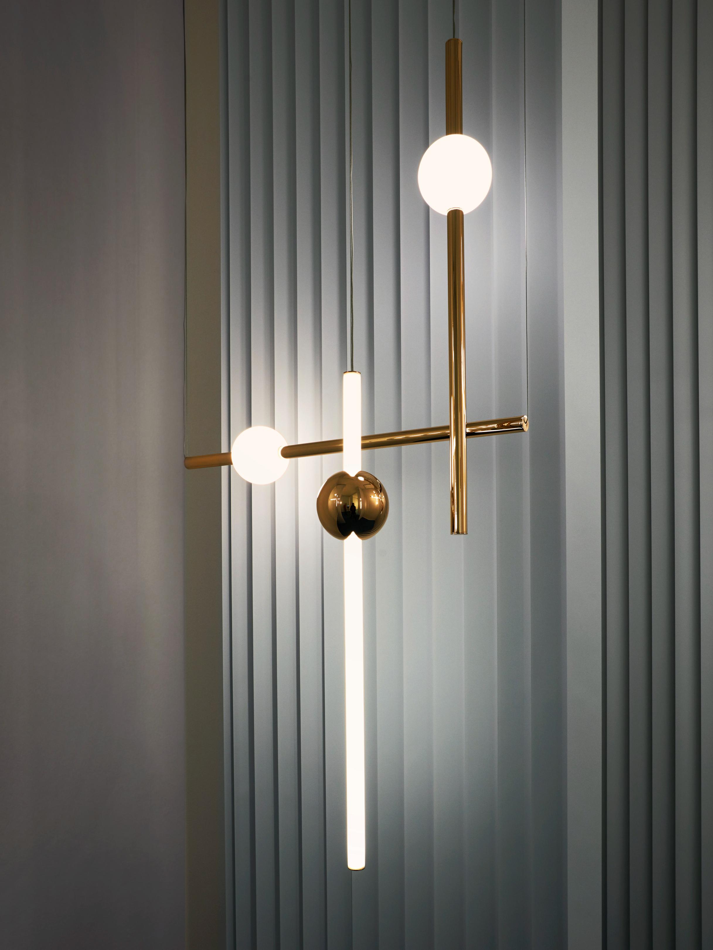 Lampa visící ORION GLOBE leštěný gunmetal