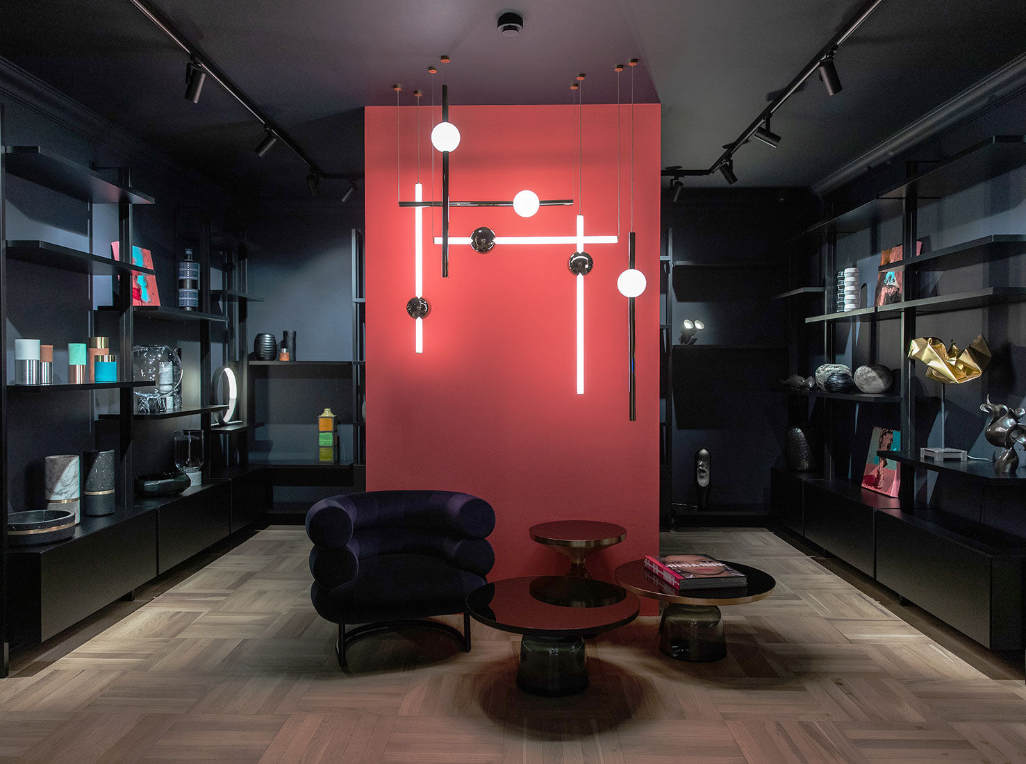 Lampa visící ORION GLOBE leštěný gunmetal