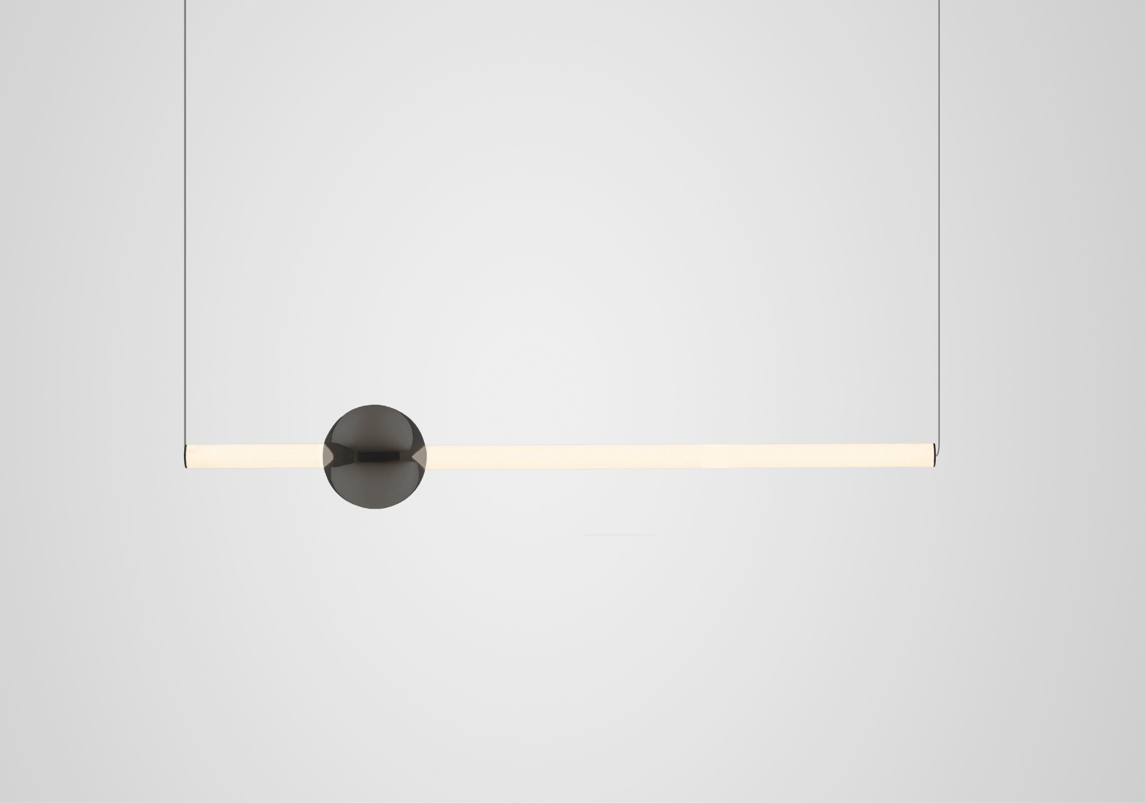 Lampa visící ORION TUBE leštěný gunmetal