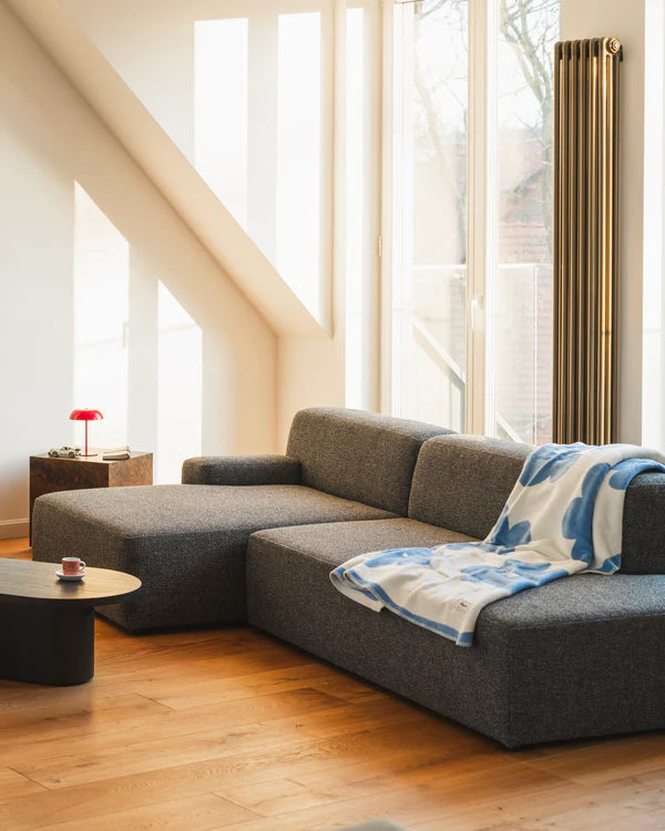 Sofa modułowa UMI - szezlong lewostronny kamienna czerń