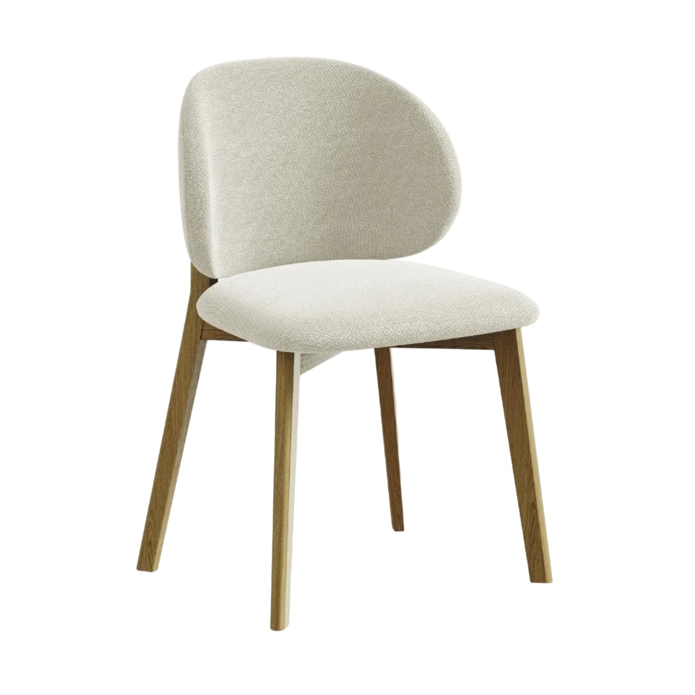 PAHOA Chair in Sand Boucle with Beech Base