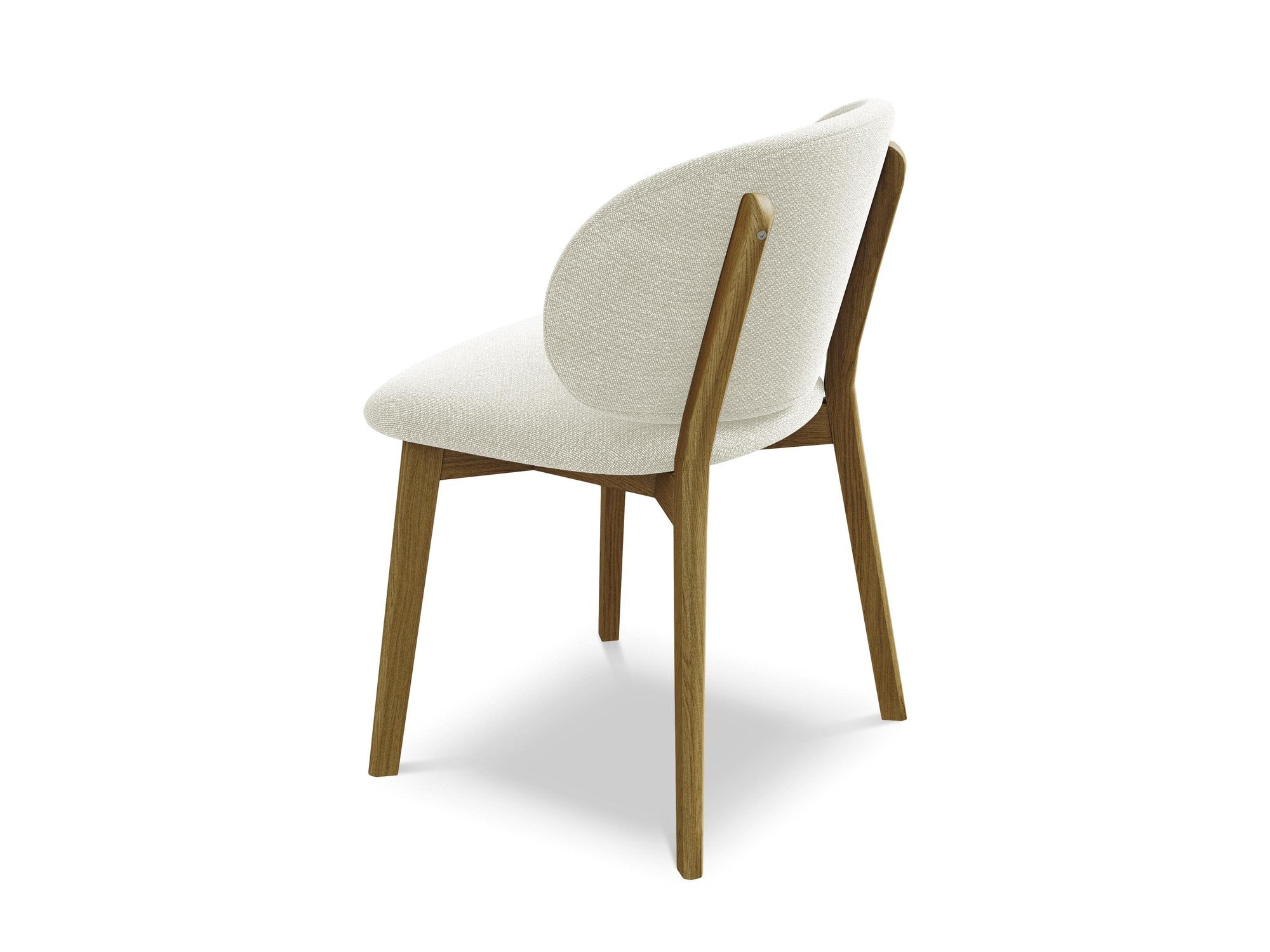 PAHOA Chair in Sand Boucle with Beech Base