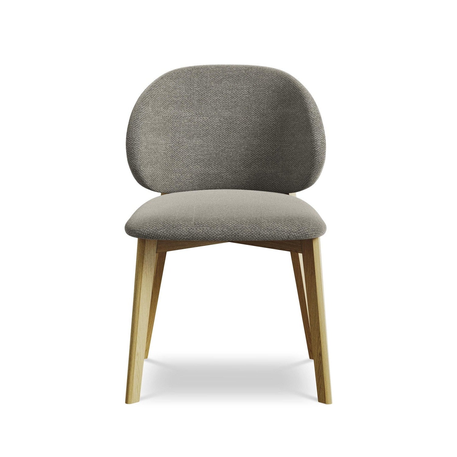 PAHOA Chair in Gray Boucle with Beech Base