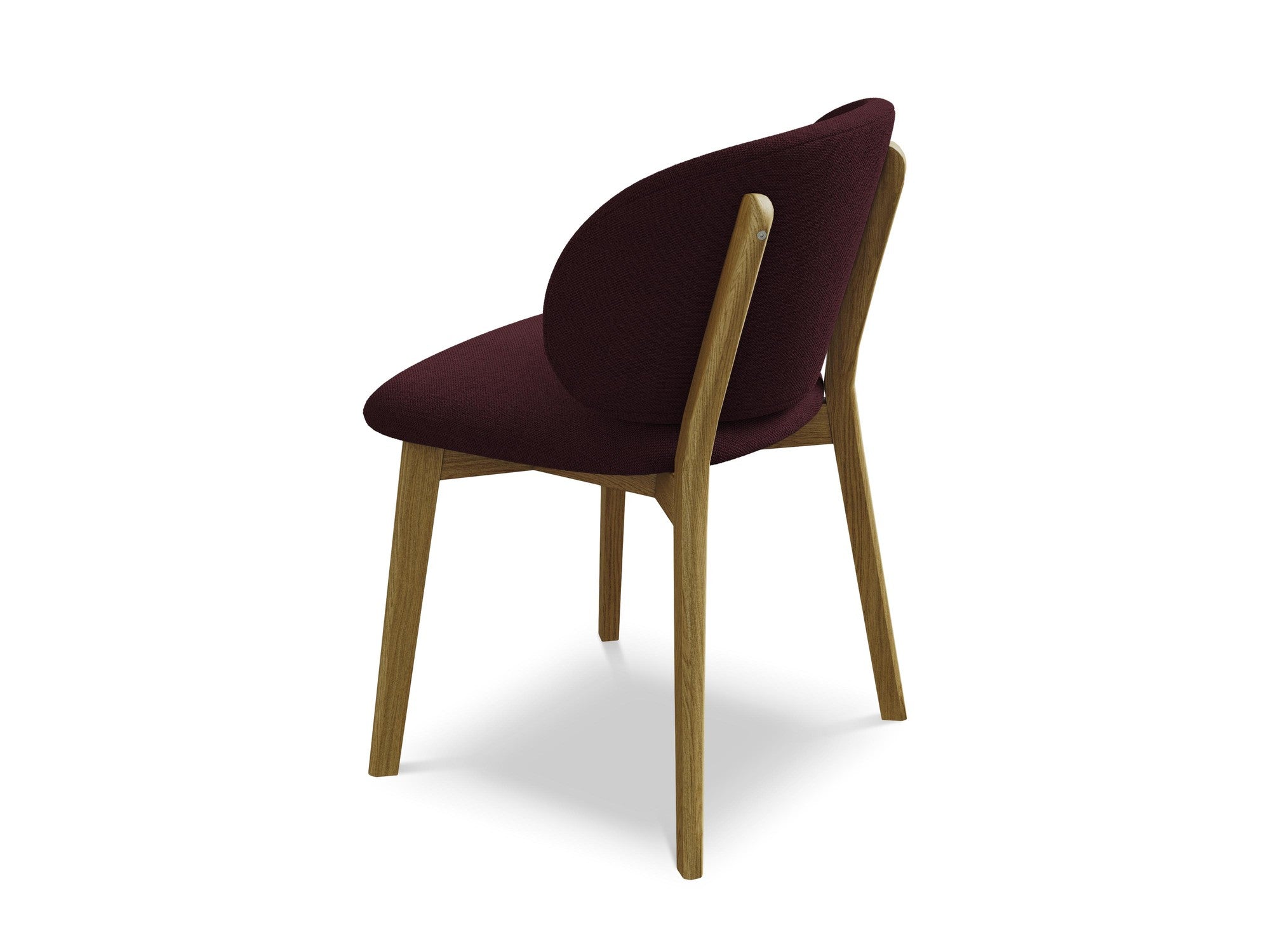 PAHOA Chair in Burgundy with Beech Base