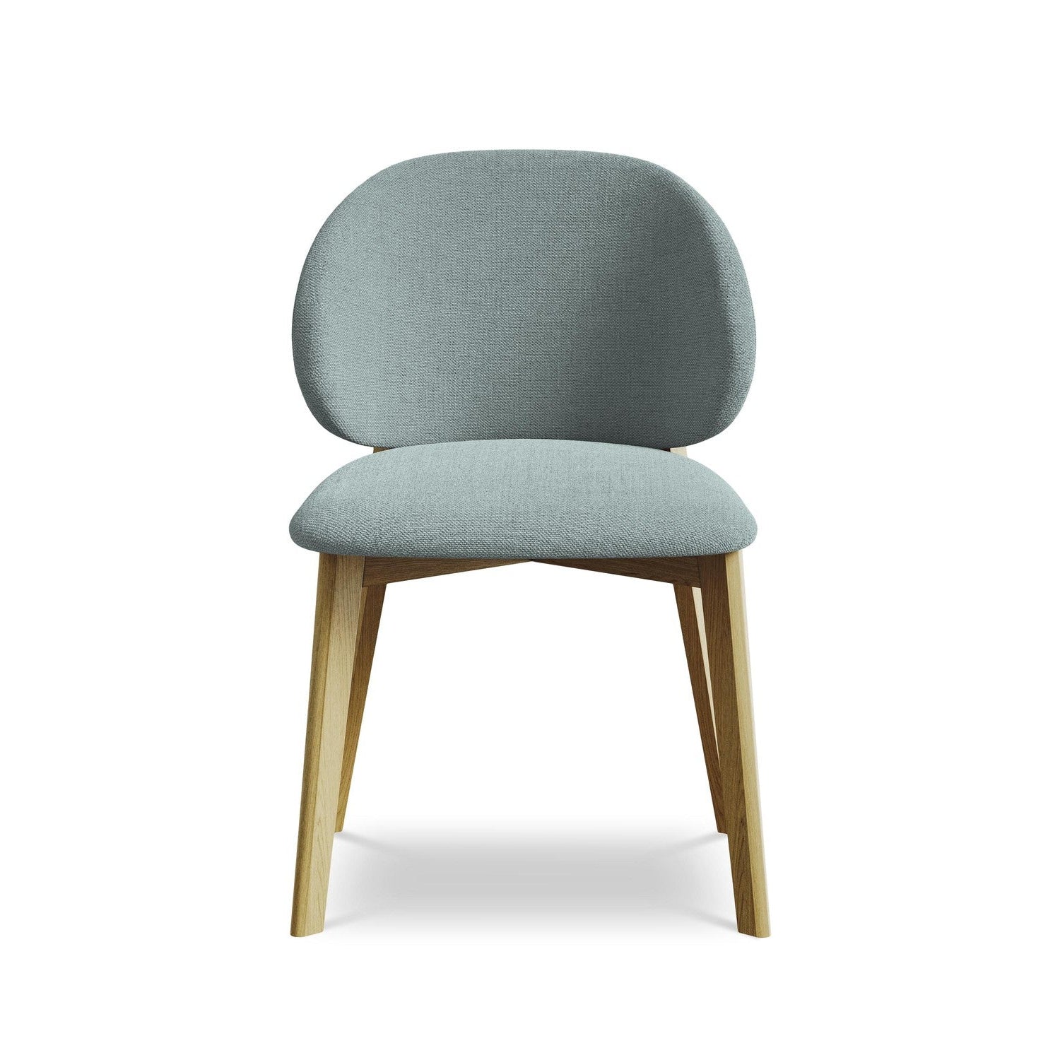 PAHOA Chair in Denim Blue with Beech Base