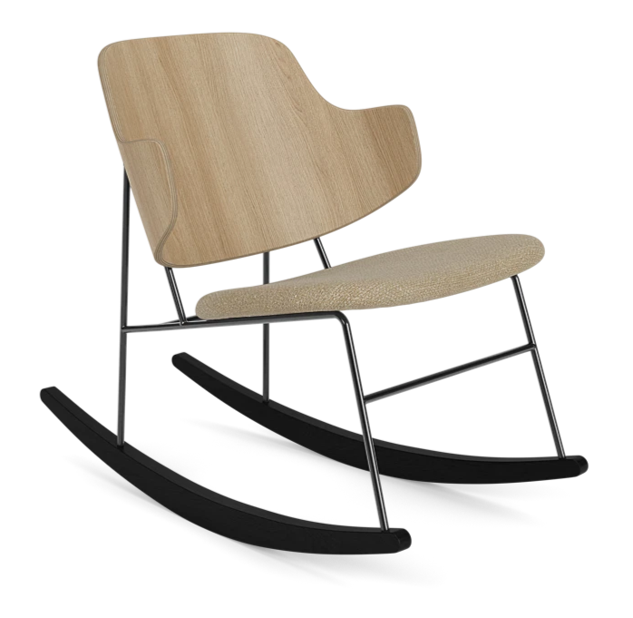 Fotel bujany PENGUIN beżowy