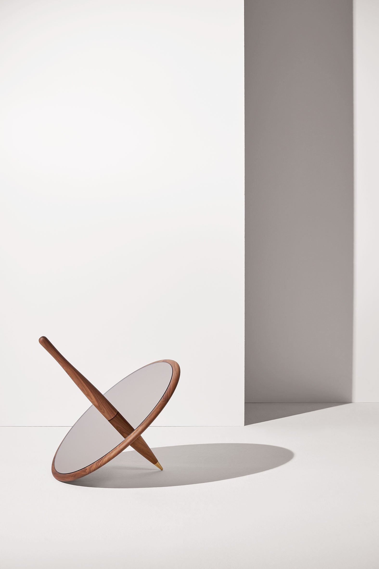 Decorative Mirror PEONZA Walnut Wood