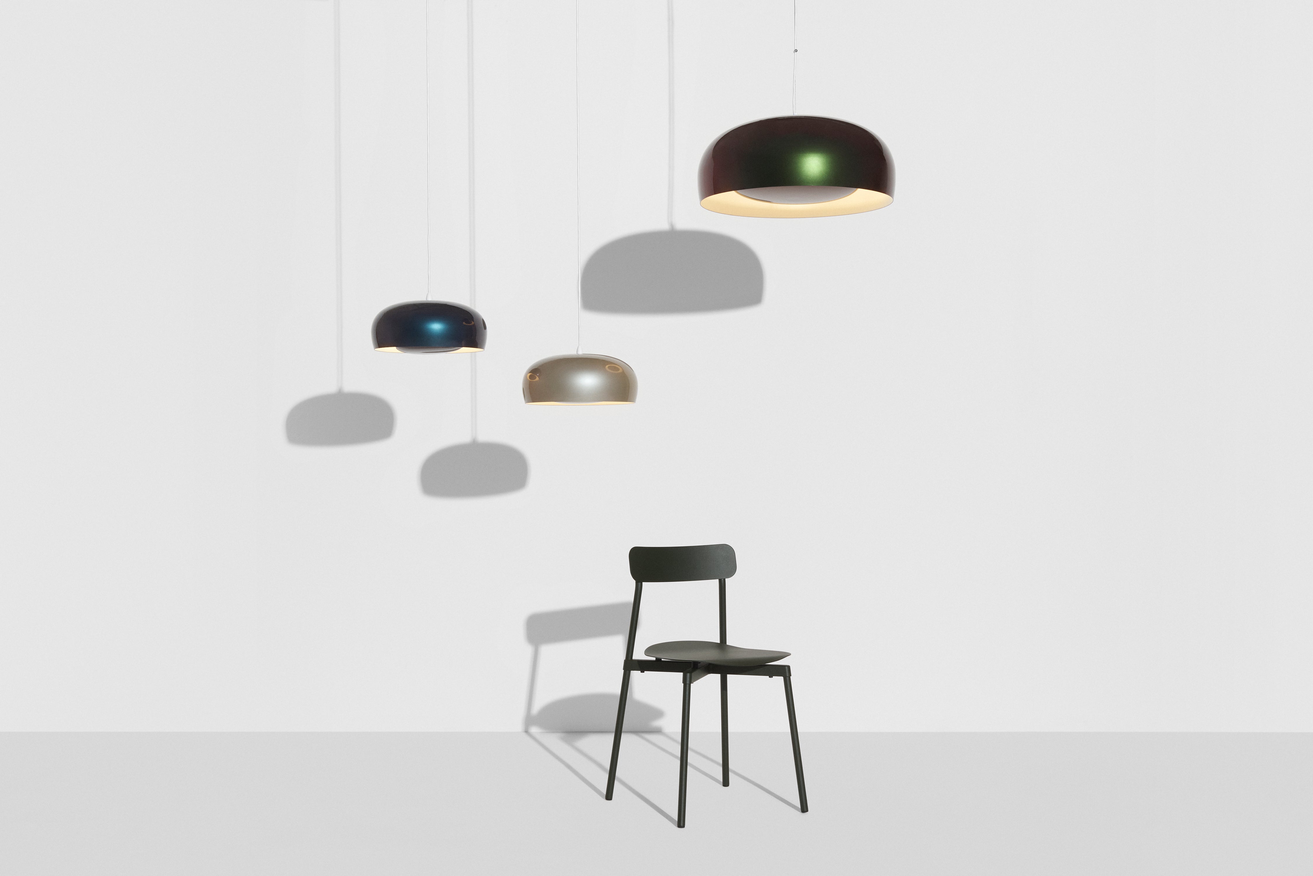 Závěsná lampa BRUSH šedá