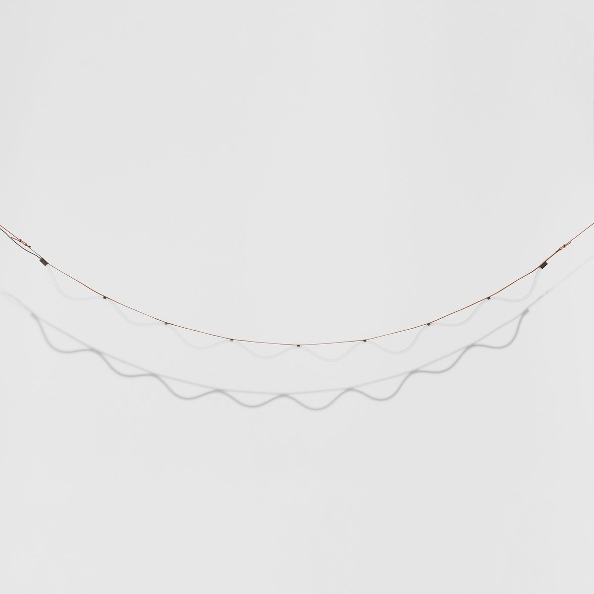 Lampa visící SPLINE hnědá s oranžovou