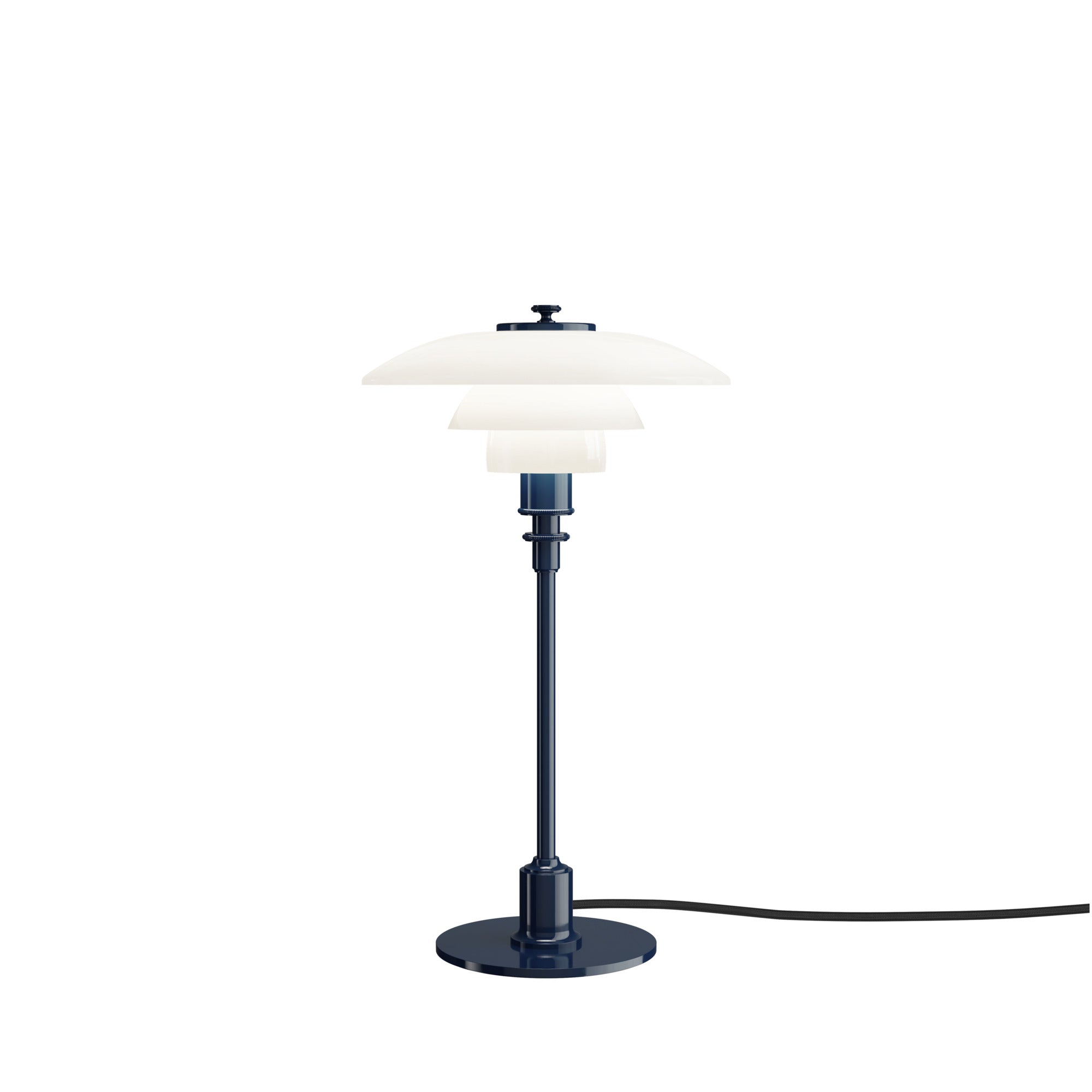 Lampa stolní PH 2/1 bílá s modrou základnou
