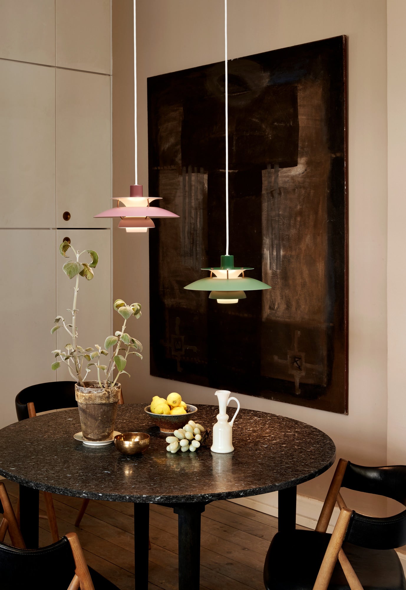 PH 5 pendant lamp in shades of green