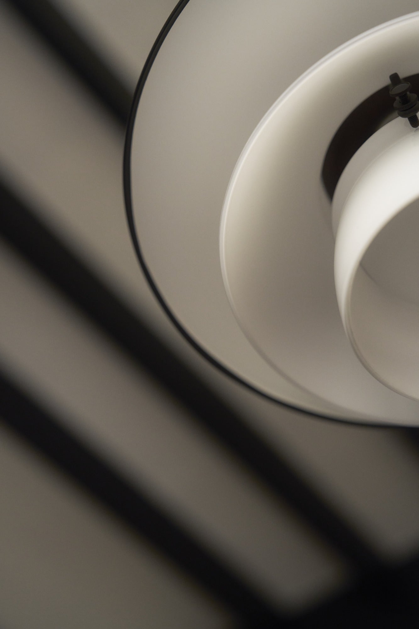 PH 3/3 pendant lamp white with black matte finish