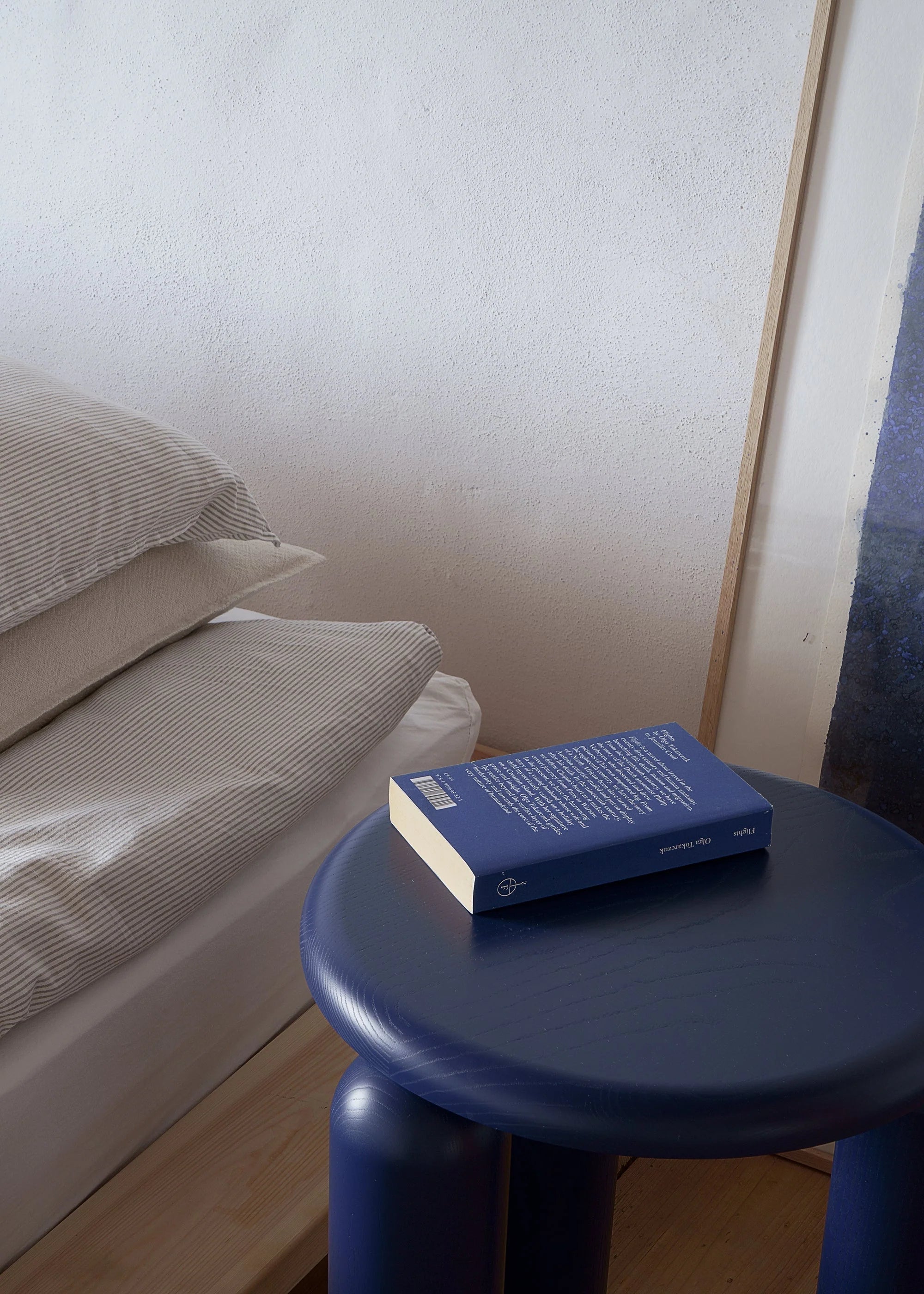 NEO Side Table Cobalt Ash Wood