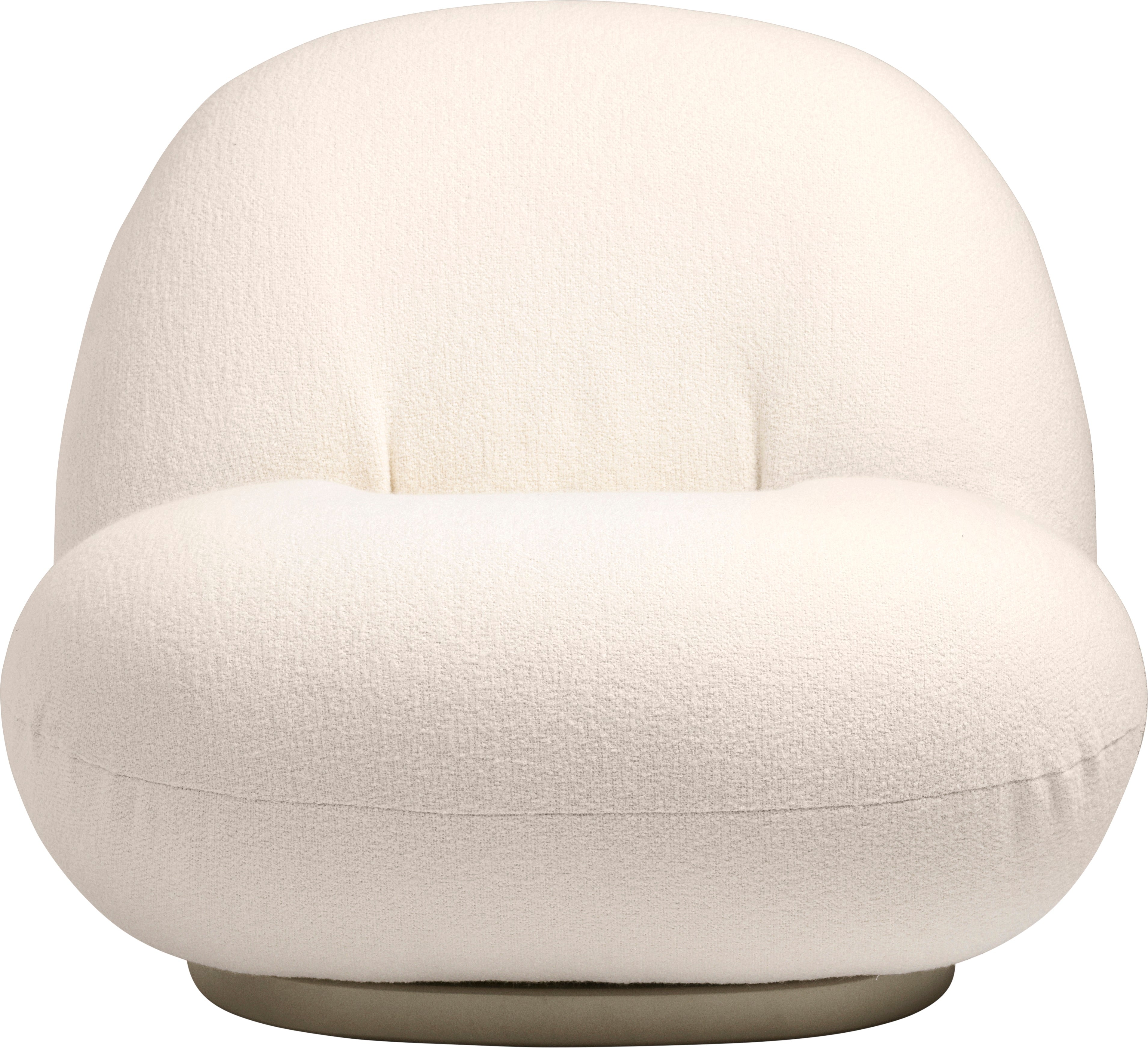 PACHA upholstered armchair with a gold base