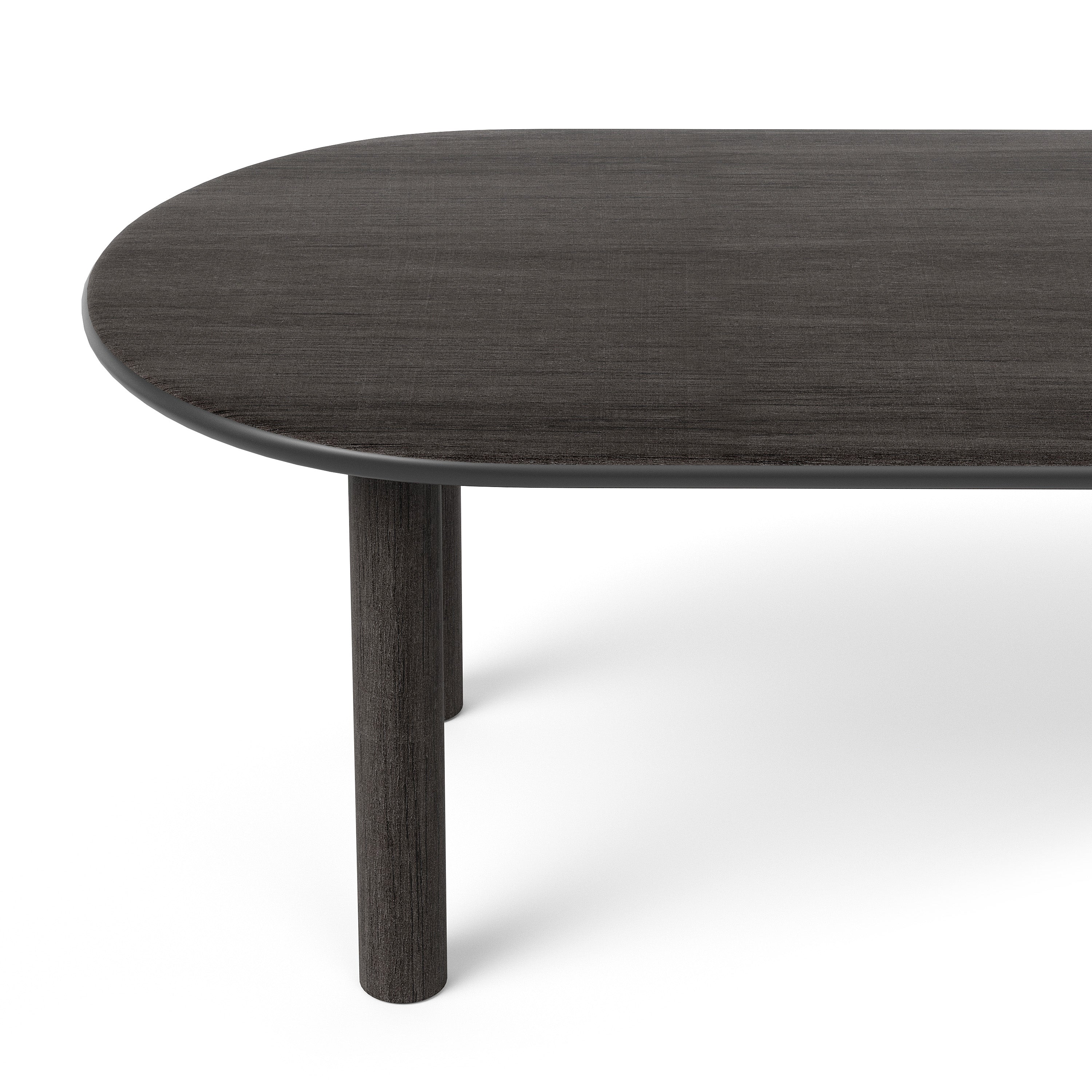 Oval Table PAUL Black Ash Wood