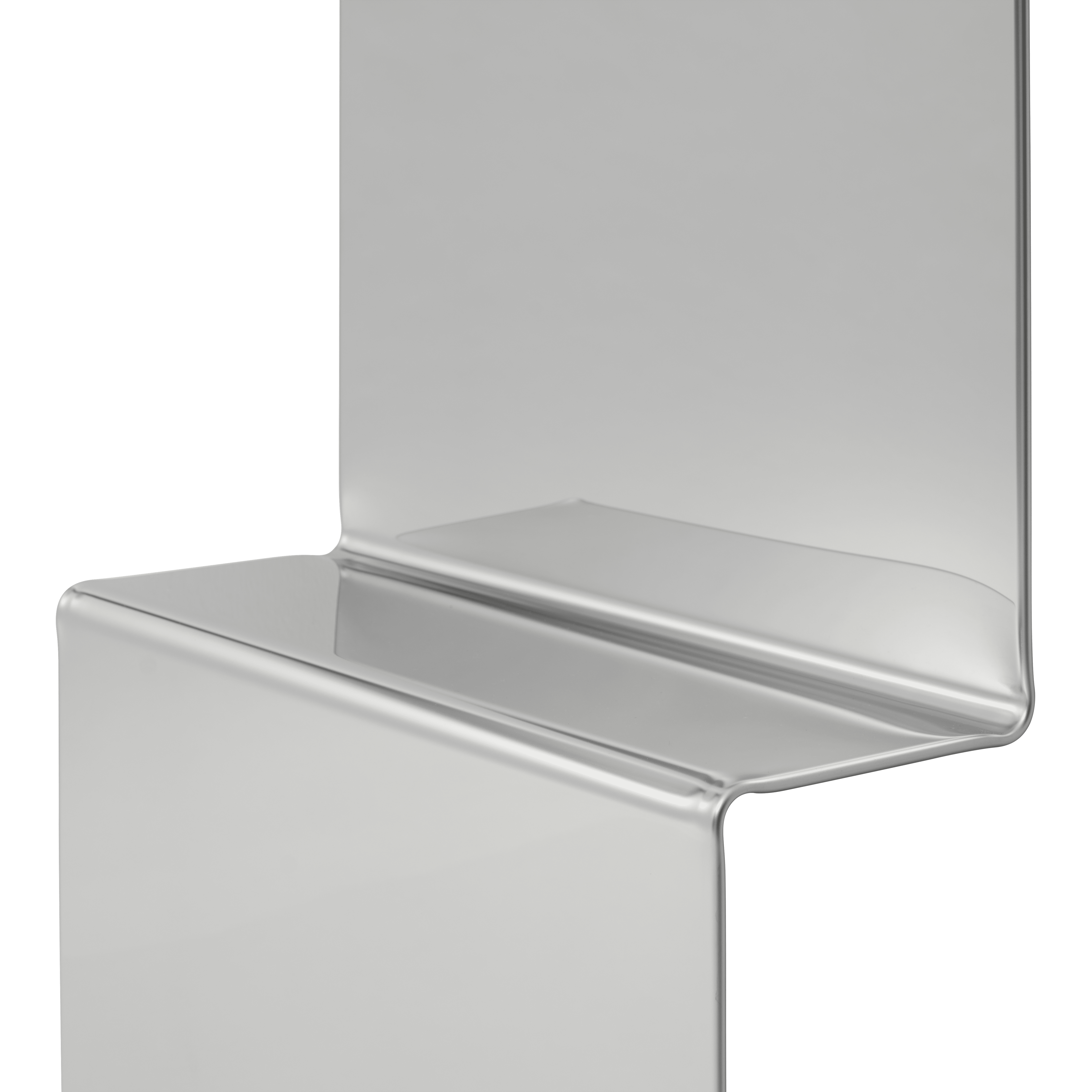Lustro PLEAT polished steel