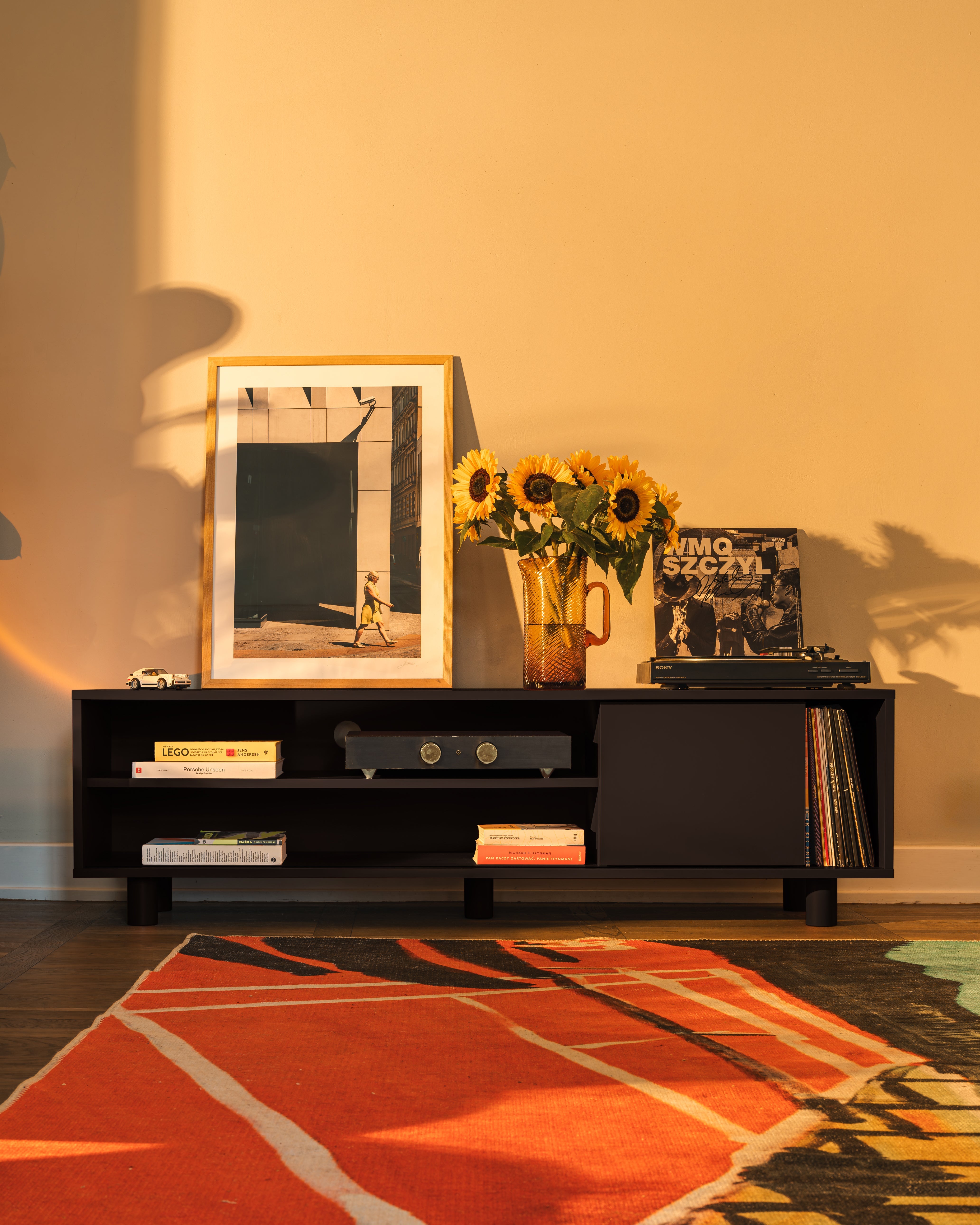 Szafka RTV POP kruczoczarny