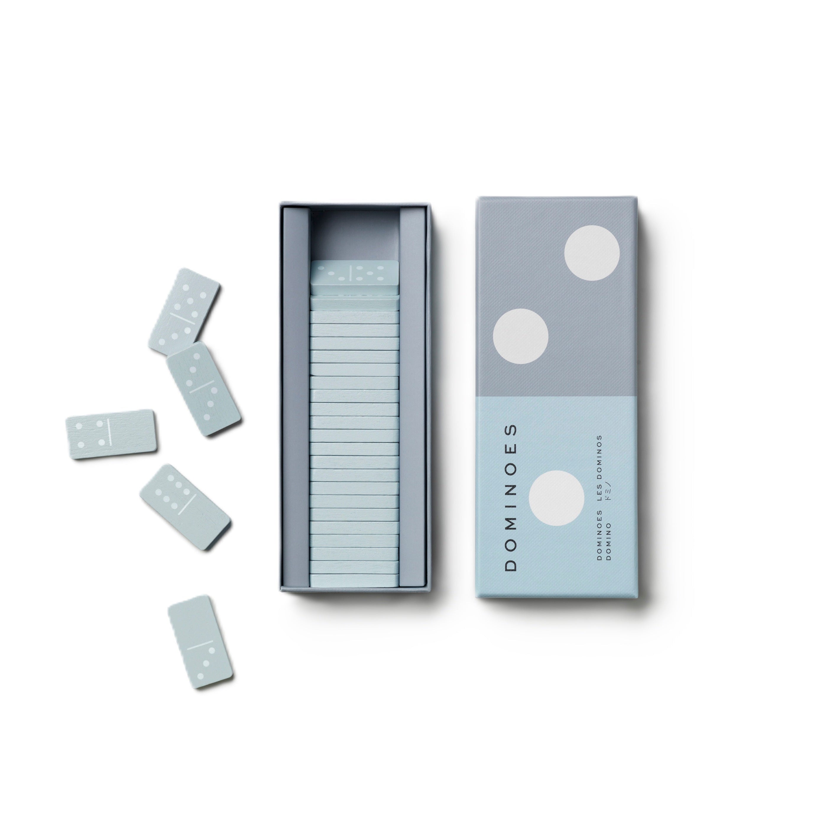 Šedá DOMINO s modrou