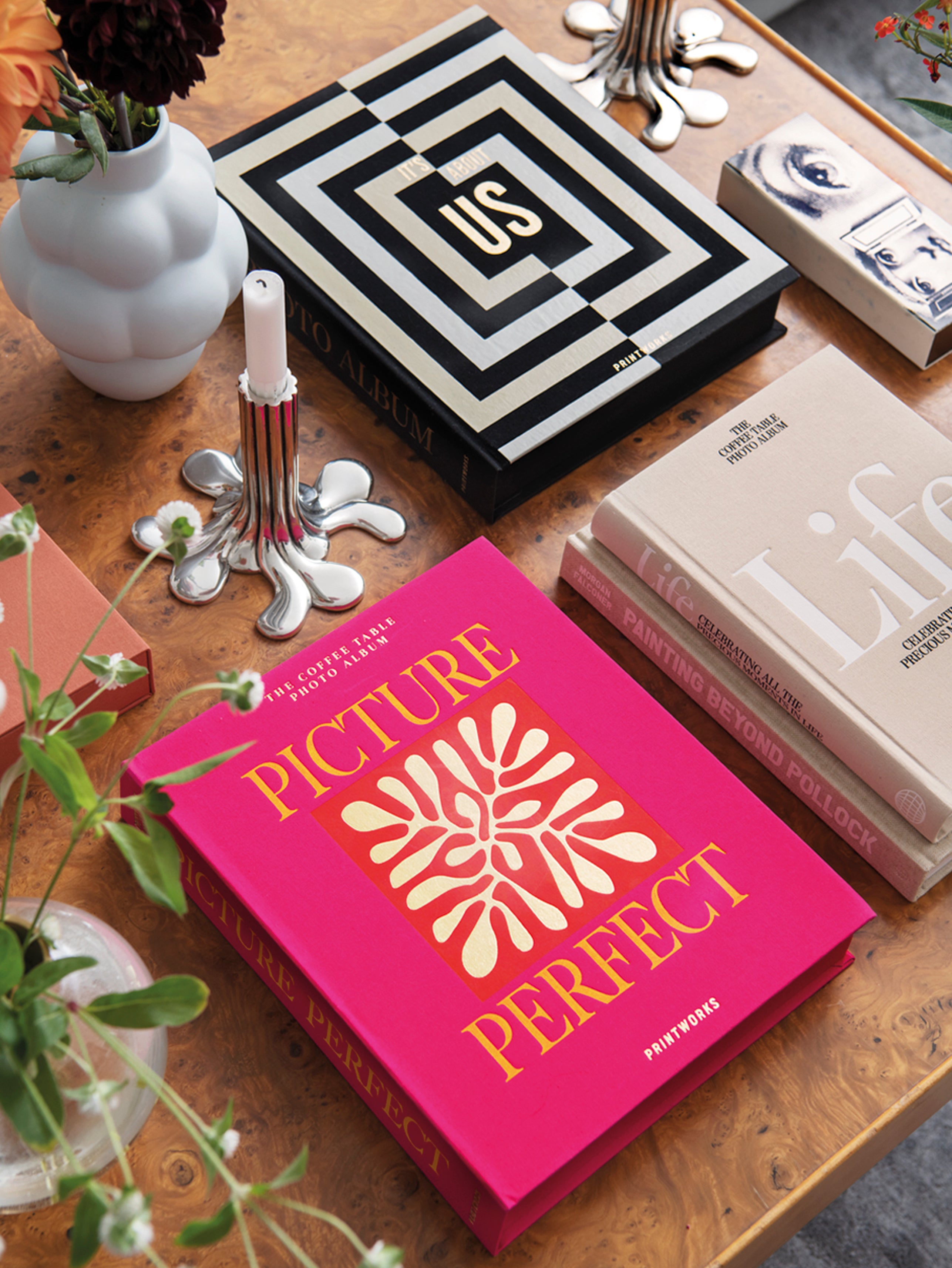 Album na fotografie PICTURE PERFECT růžové se zlatým