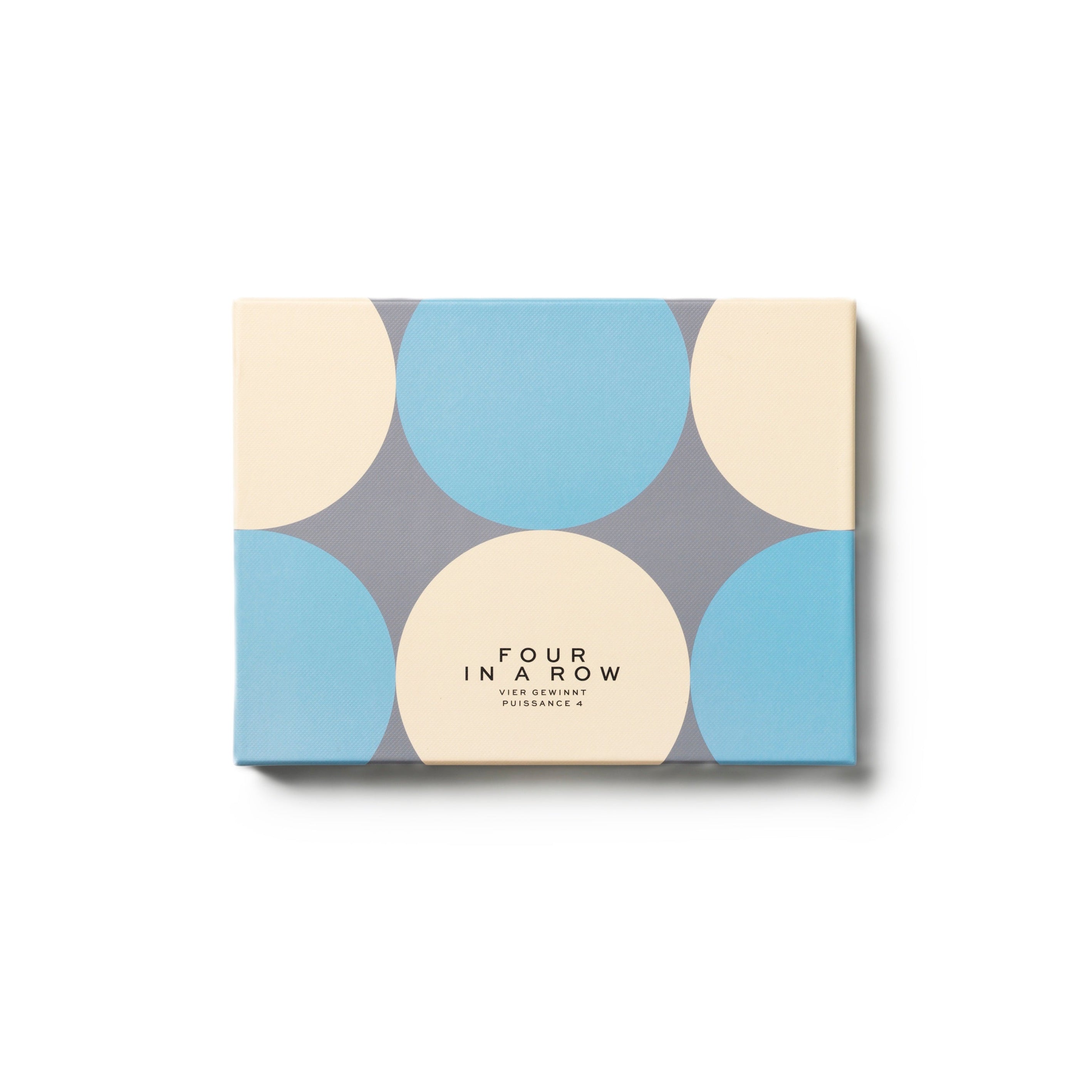 Herní deska ČTYŘI V ŘADĚ šedá s béžovou a modrou